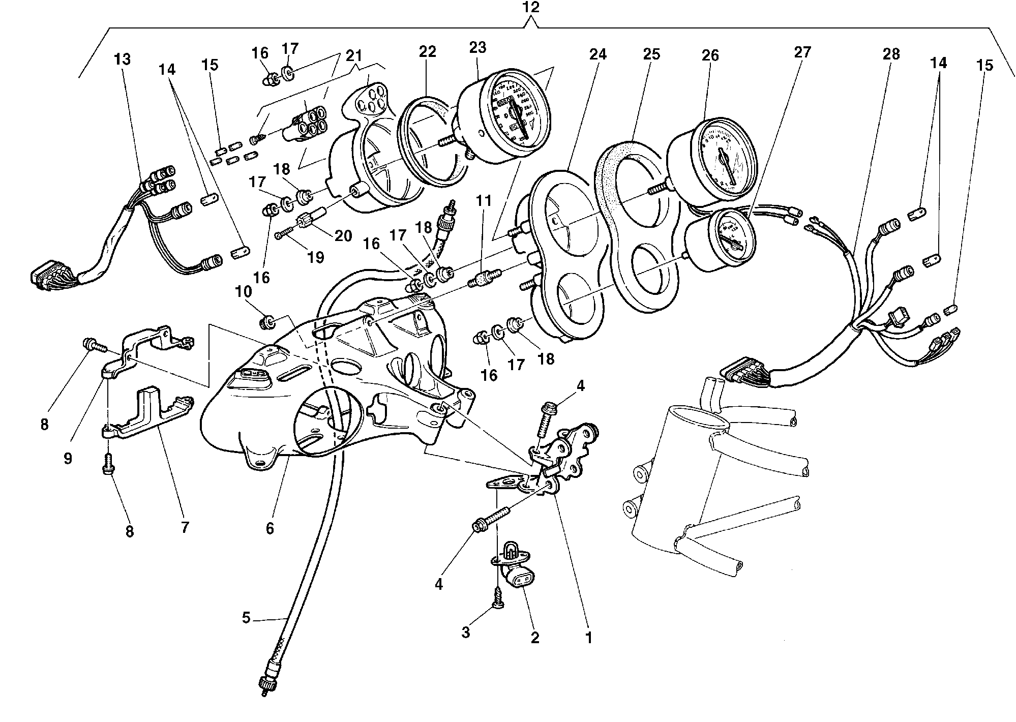 200 COMPTEURS POUR SUPERBIKE 748 1999