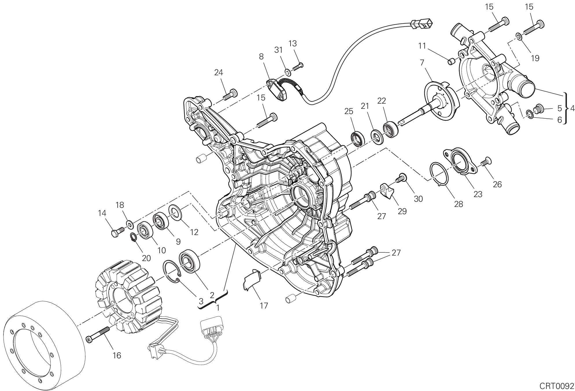 04B COUVERCLE GENERATEUR POUR MONSTER 2023