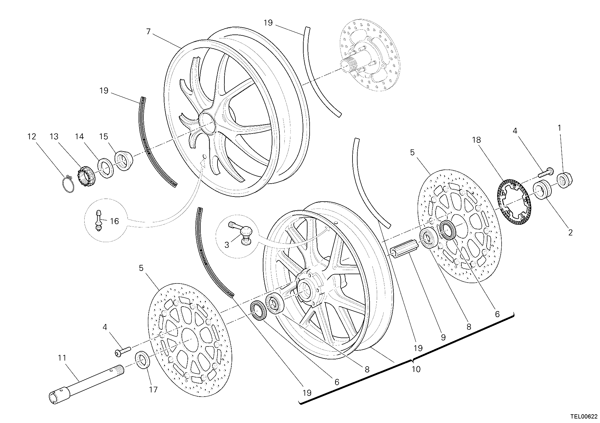 025 ROUES POUR MONSTER 796 ABS 2012