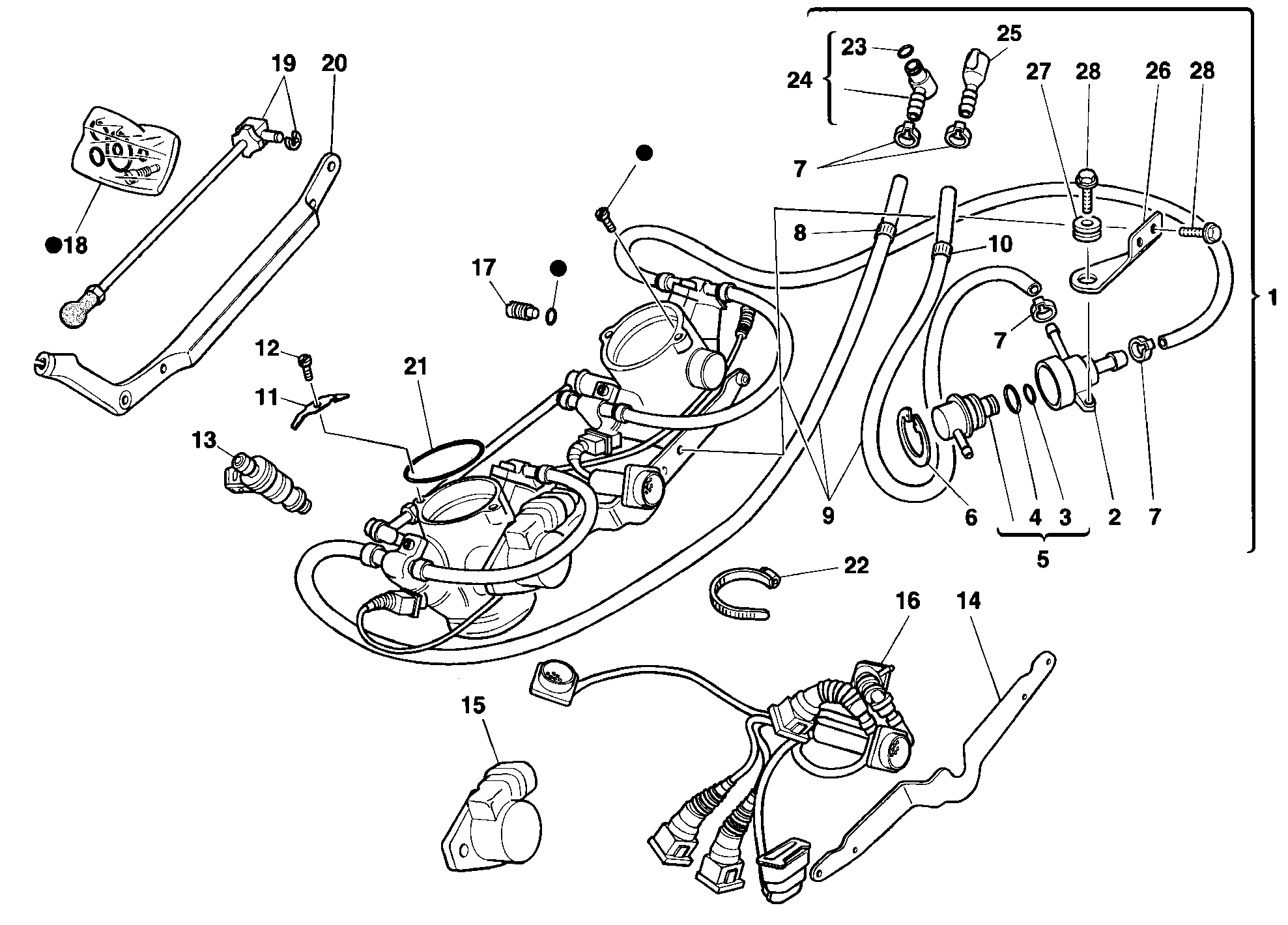 016 CORPS PAPILLON POUR SUPERBIKE 916 R 1998