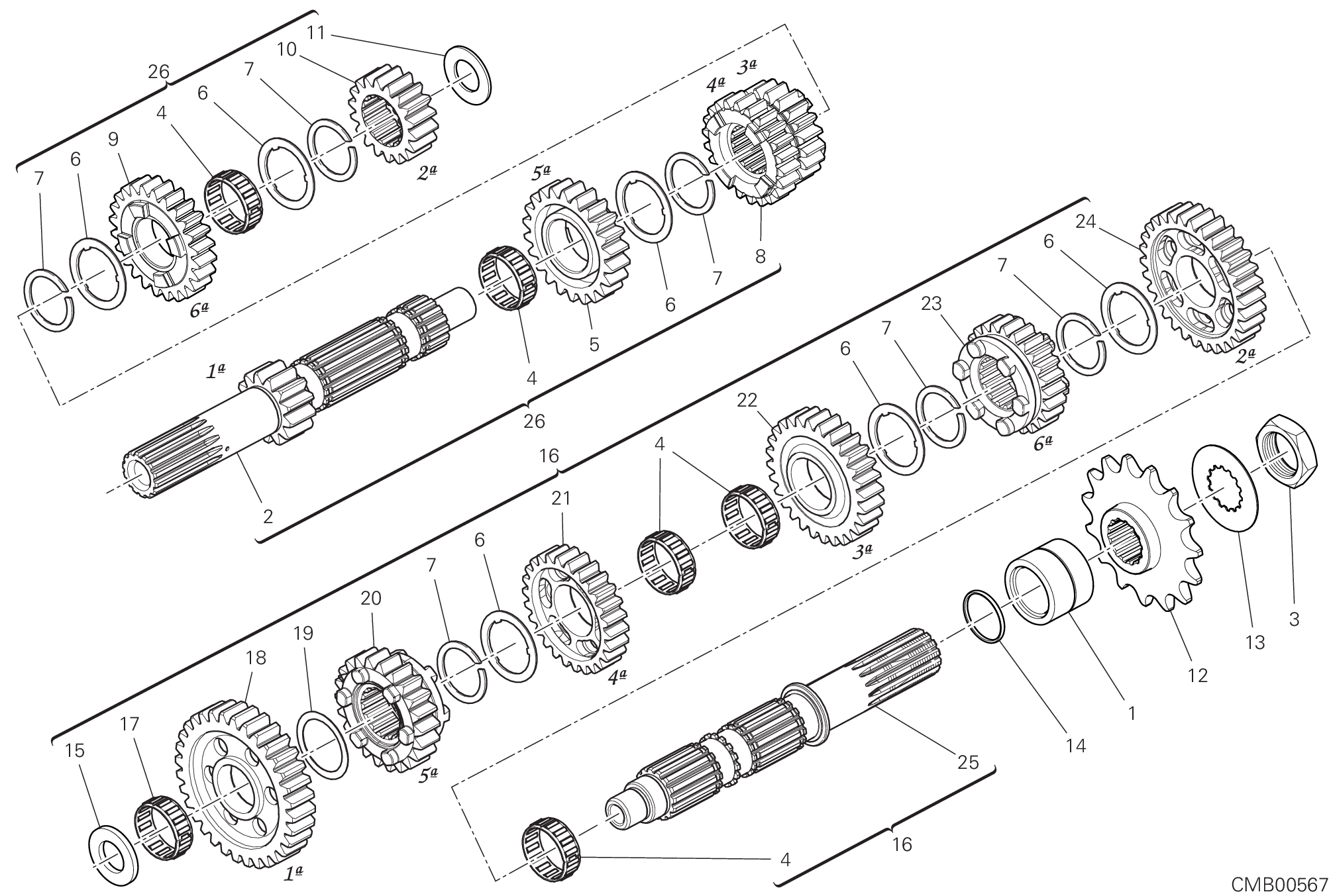 003 BOITE DE VITESSES POUR SUPERSPORT 950 S 2021