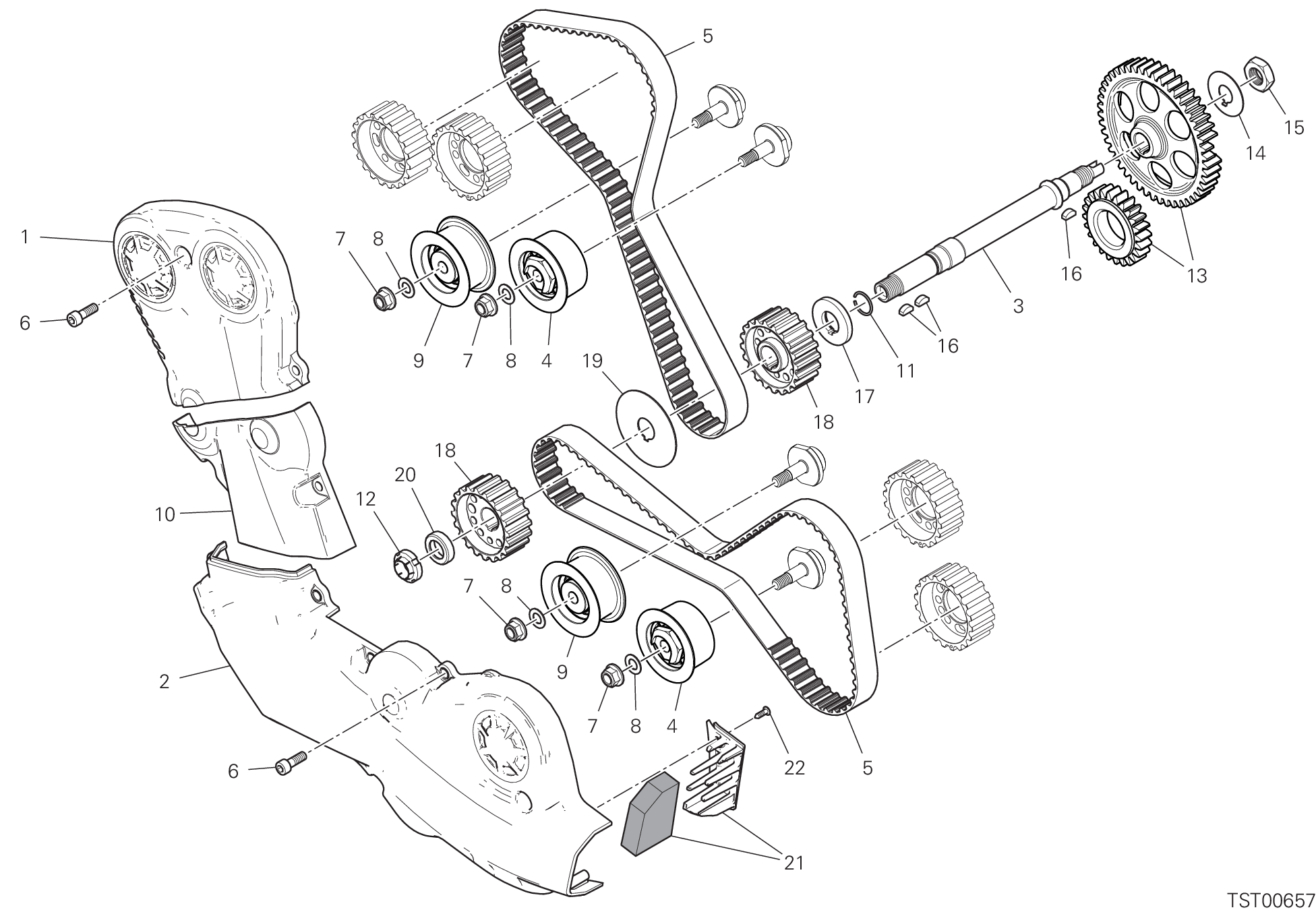 008 DISTRIBUTION POUR MULTISTRADA V2 S TRAVEL 2024