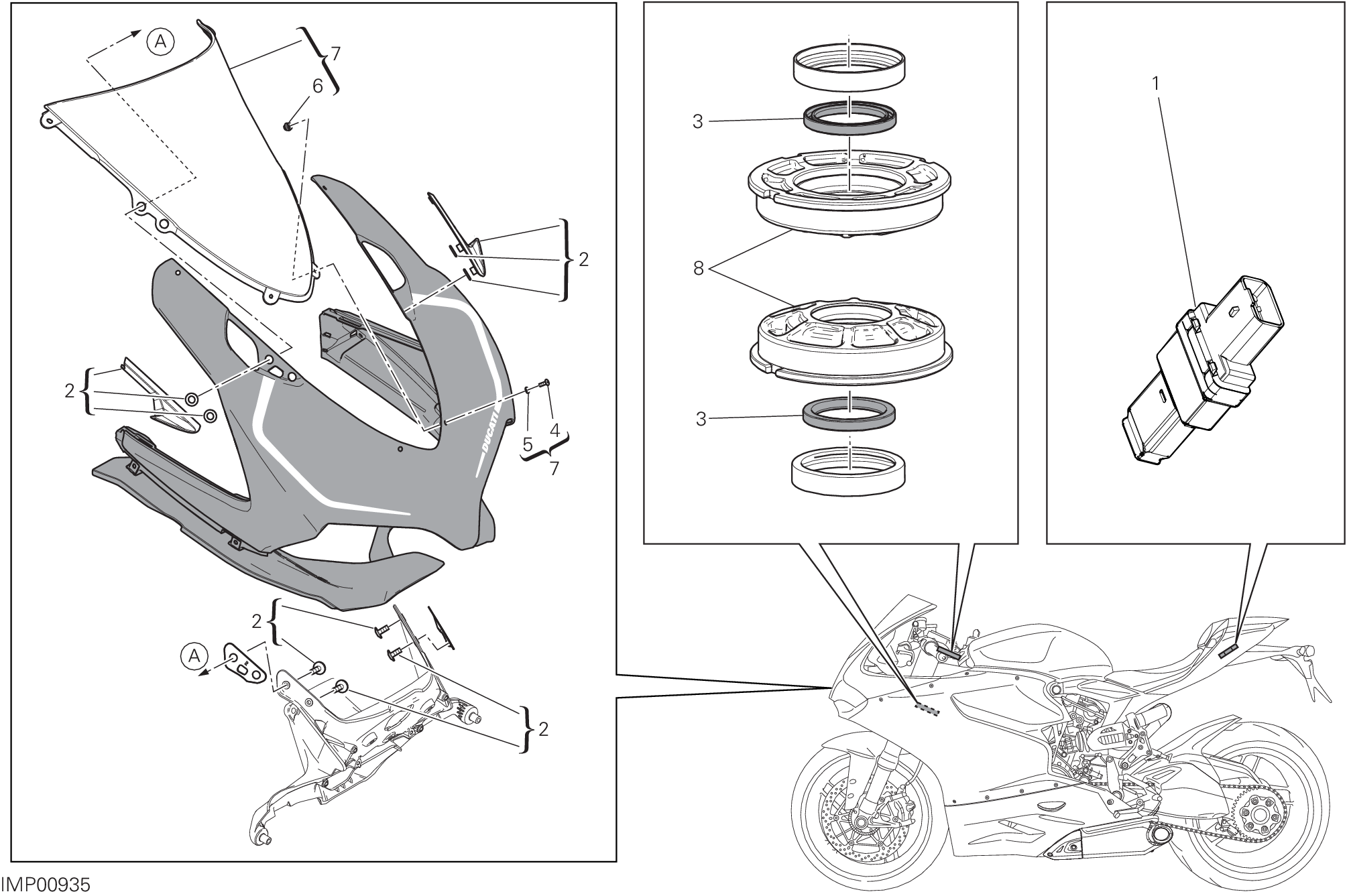 34B ACCESSOIRES POUR SUPERBIKE 1199 PANIGALE R 2014