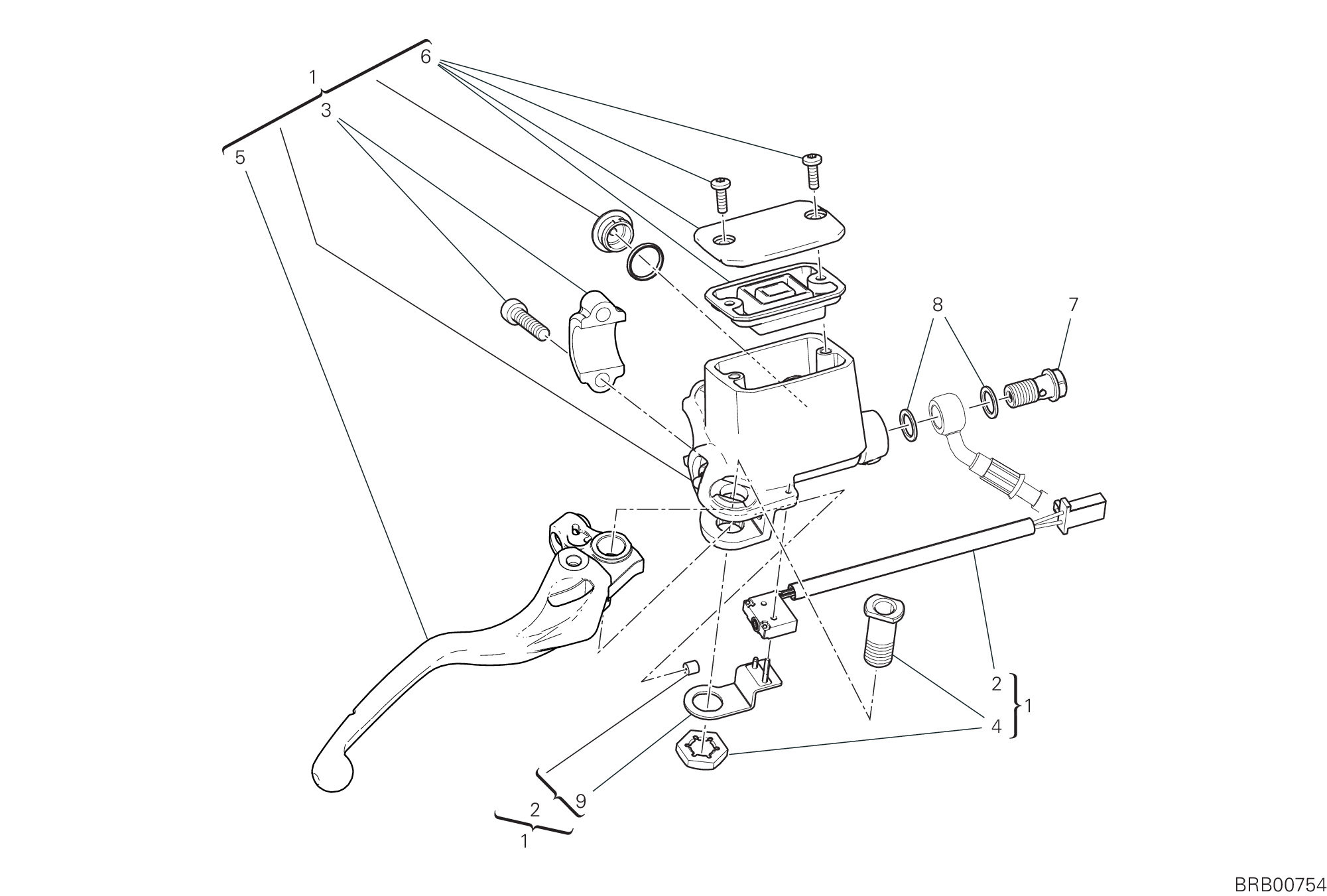 20A POMPE FREIN AVANT POUR SCRAMBLER NIGHTSHIFT 2G 2023