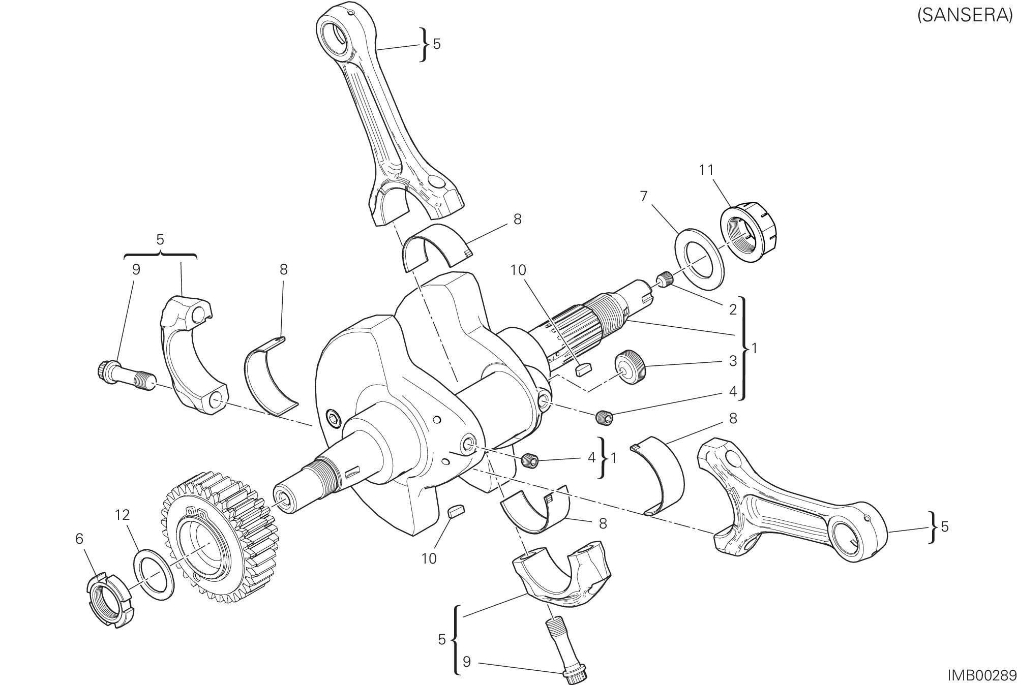 05A VILEBREQUIN POUR HYPERMOTARD 950 2023