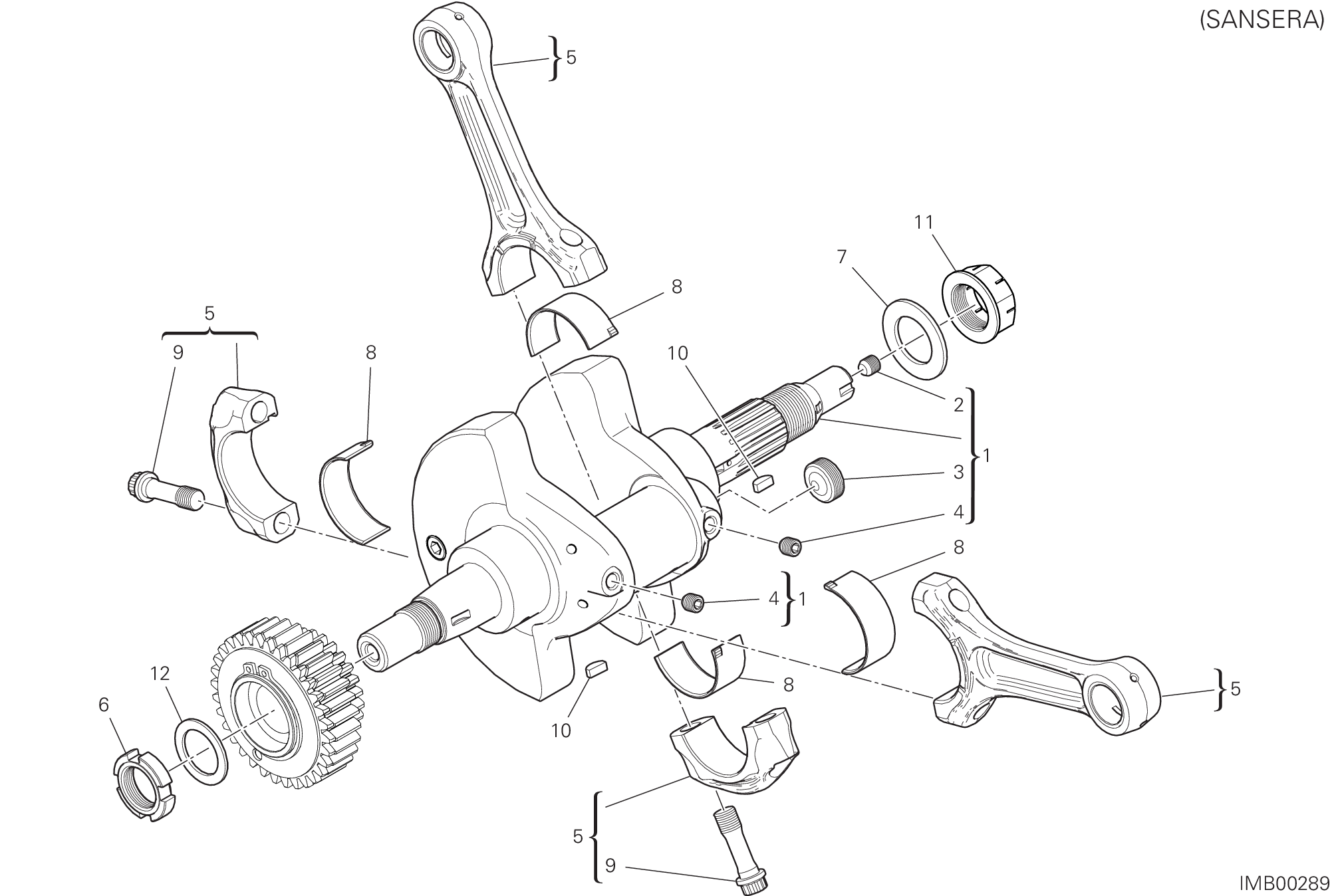 05A VILEBREQUIN POUR HYPERMOTARD 950 2024