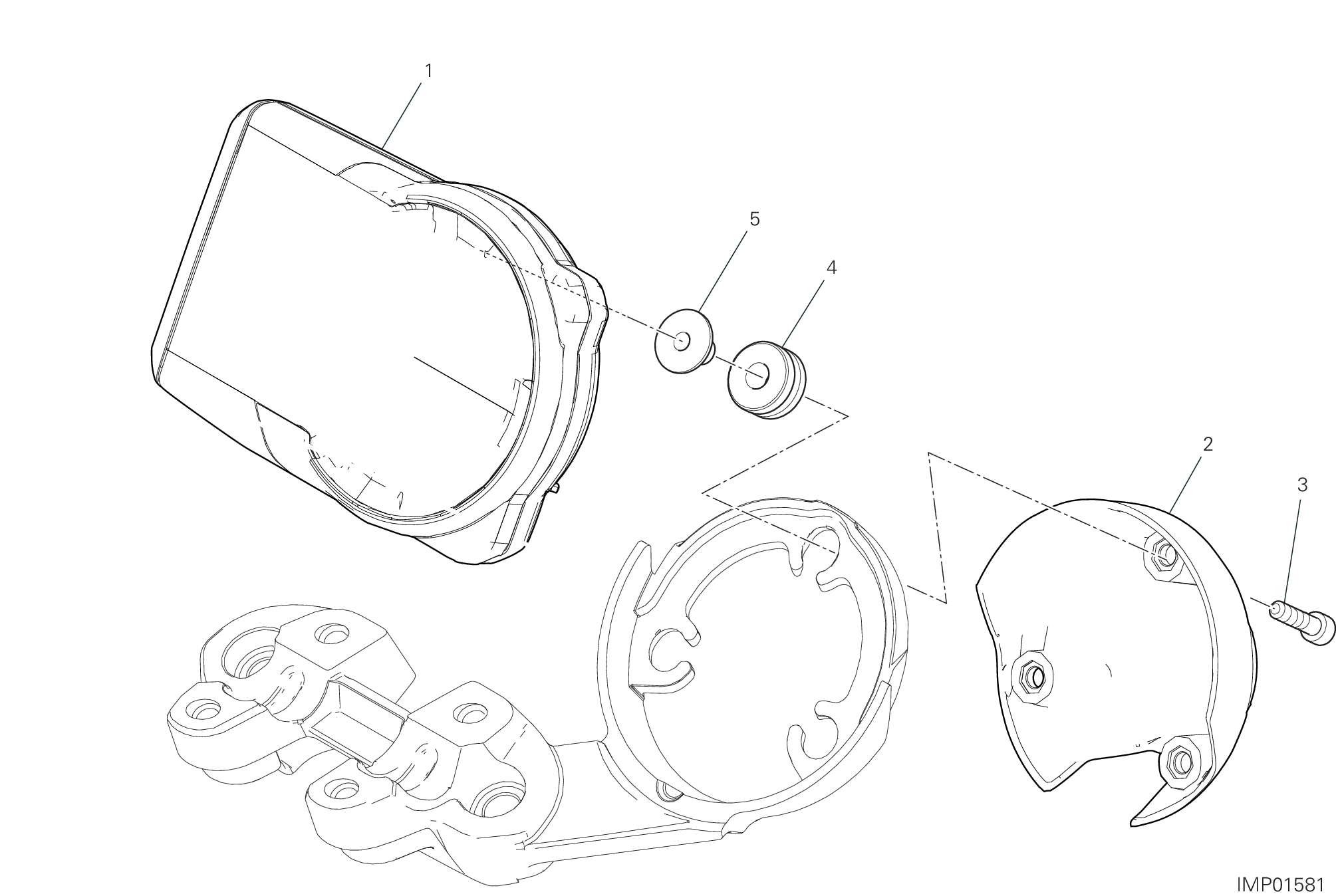 15A TABLEAU DE BORD POUR SCRAMBLER FULL THROTTLE 2G 2023
