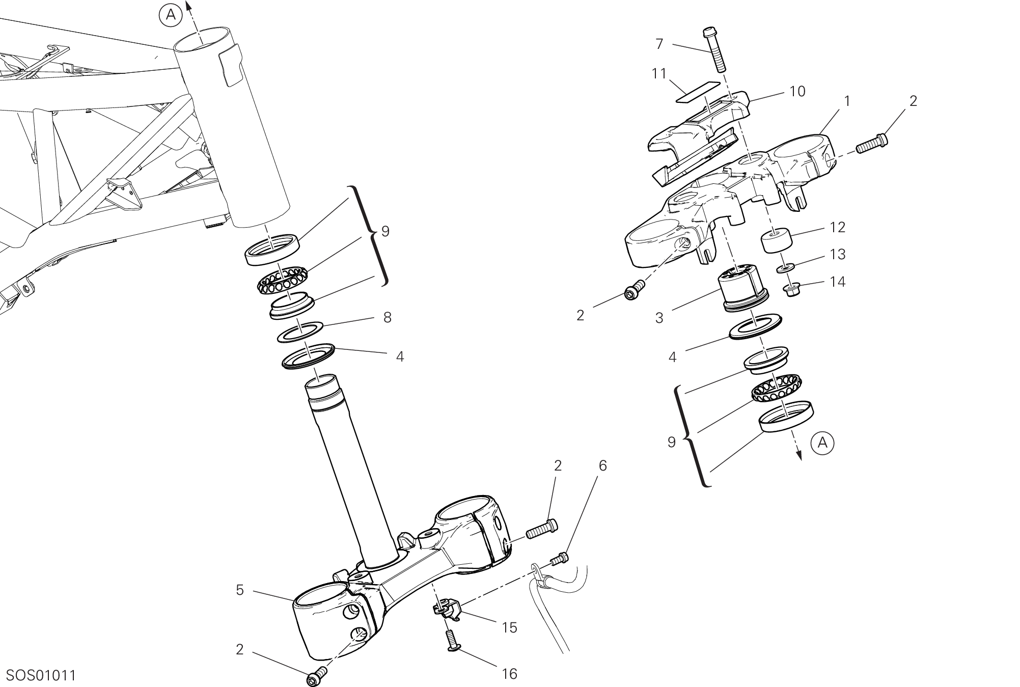 18A ENSEMBLE DIRECTION POUR SCRAMBLER CAFE RACER 2020