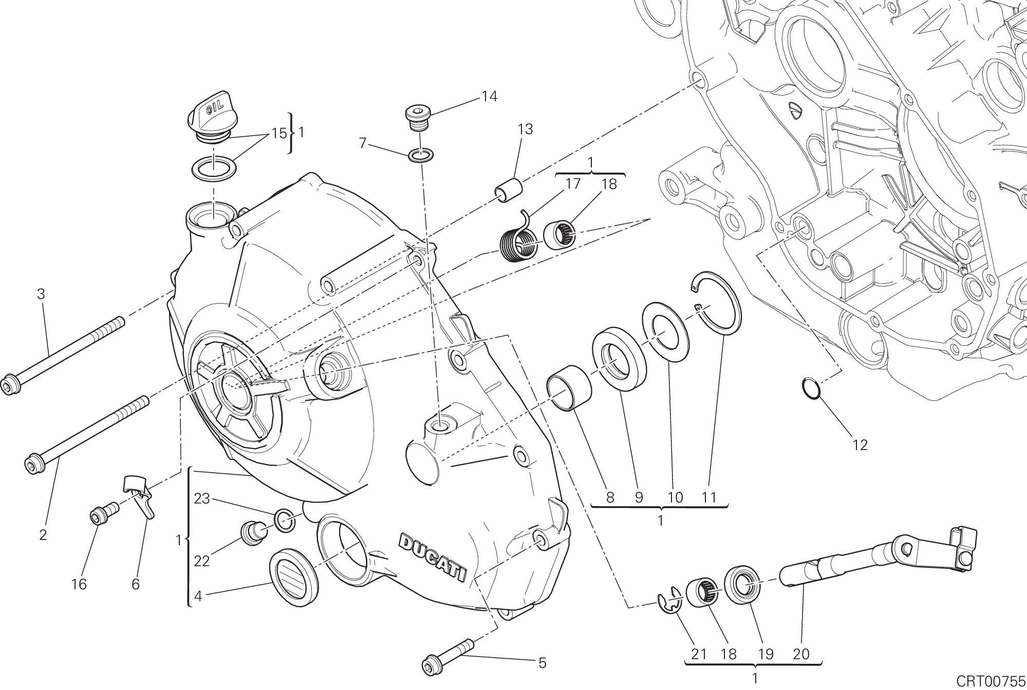 005 COUVERCLE EMBRAYAGE POUR MONSTER 659 AUSTRALIA 2021