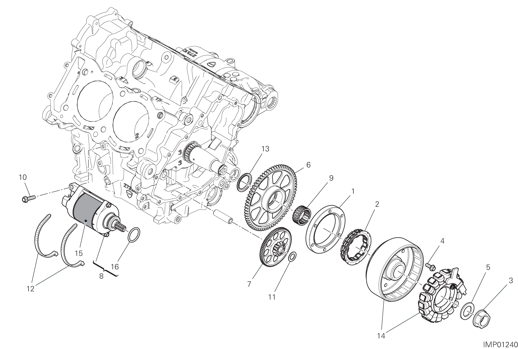 11A DEMARRAGE ELECTRIQUE ET ALLUMAGE POUR SUPERBIKE PANIGALE V4 2019