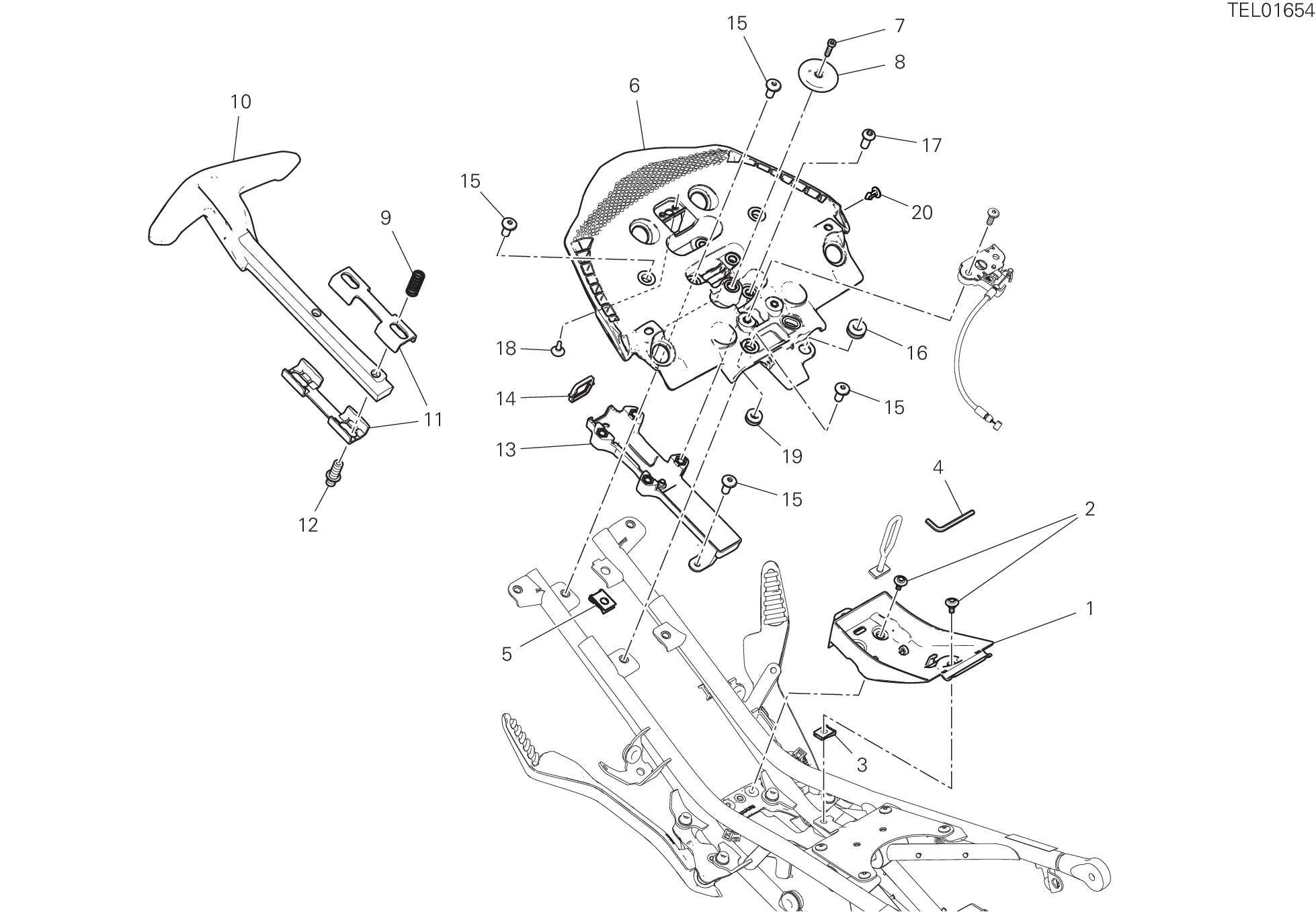 32C COUVETTE PORTE OBJETS POUR DIAVEL V4 2023