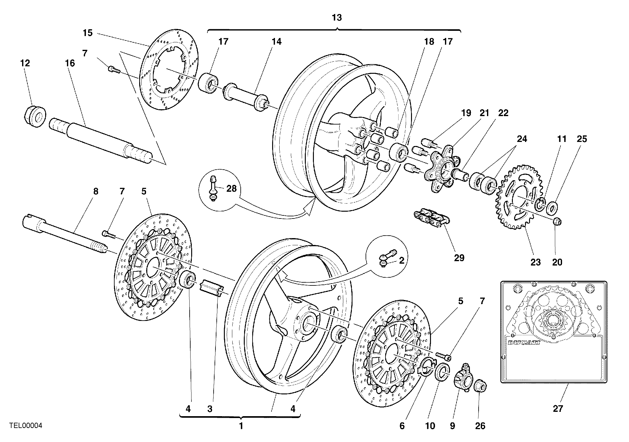 025 ROUES POUR MONSTER 900 2000