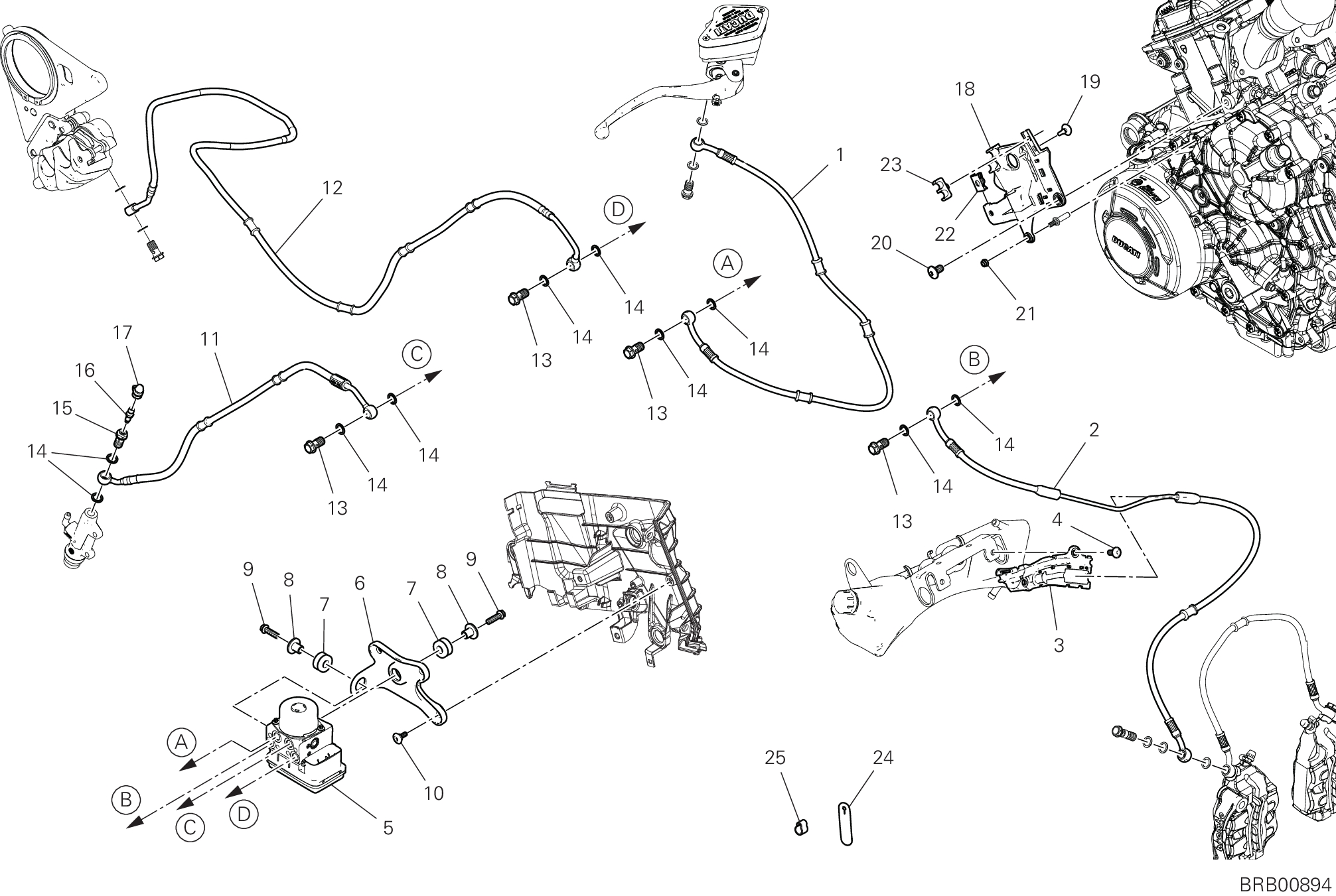 19C SYSTEME DE FREIN ABS POUR DIAVEL FOR BENTLEY 2024