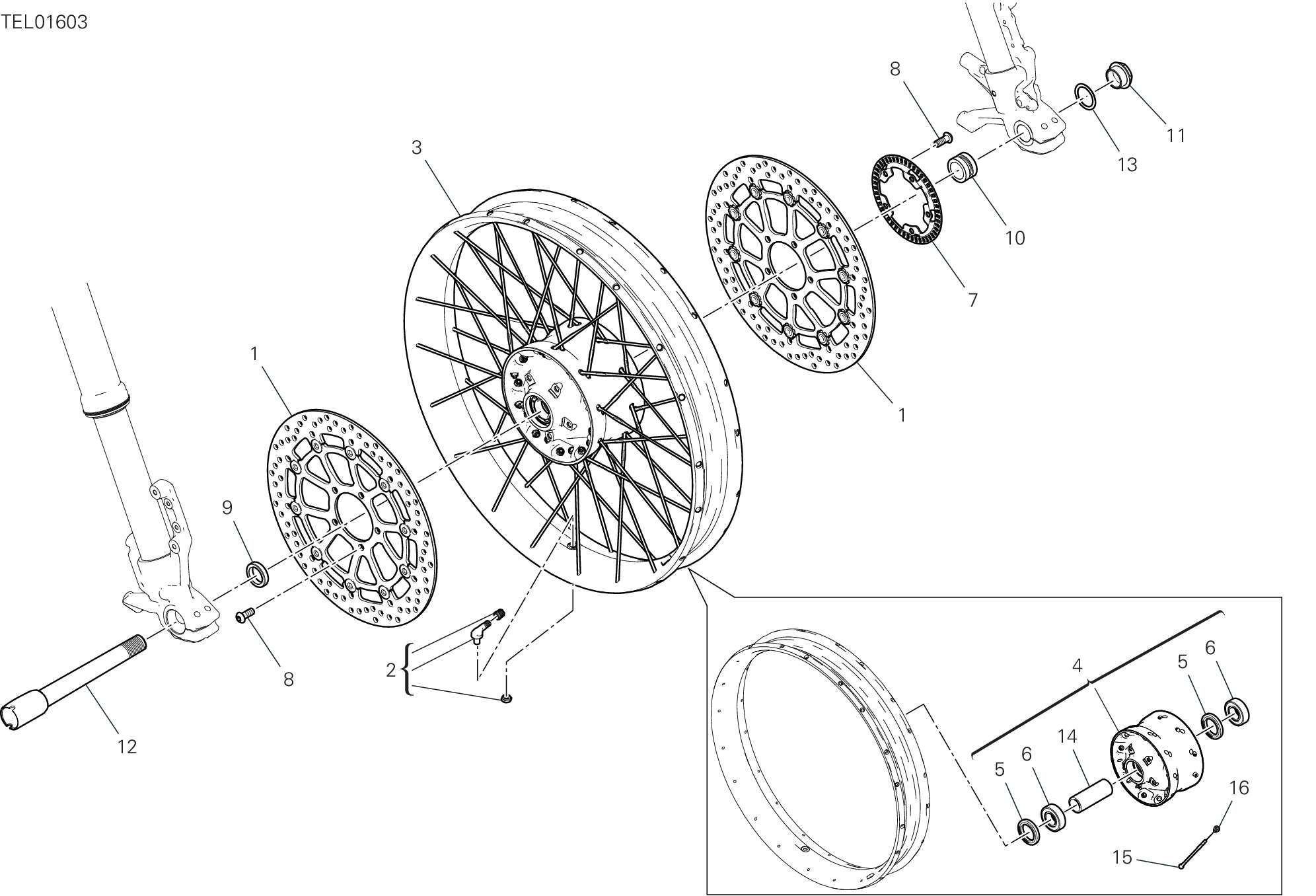 27A ROUE AVANT POUR DESERT X 2023