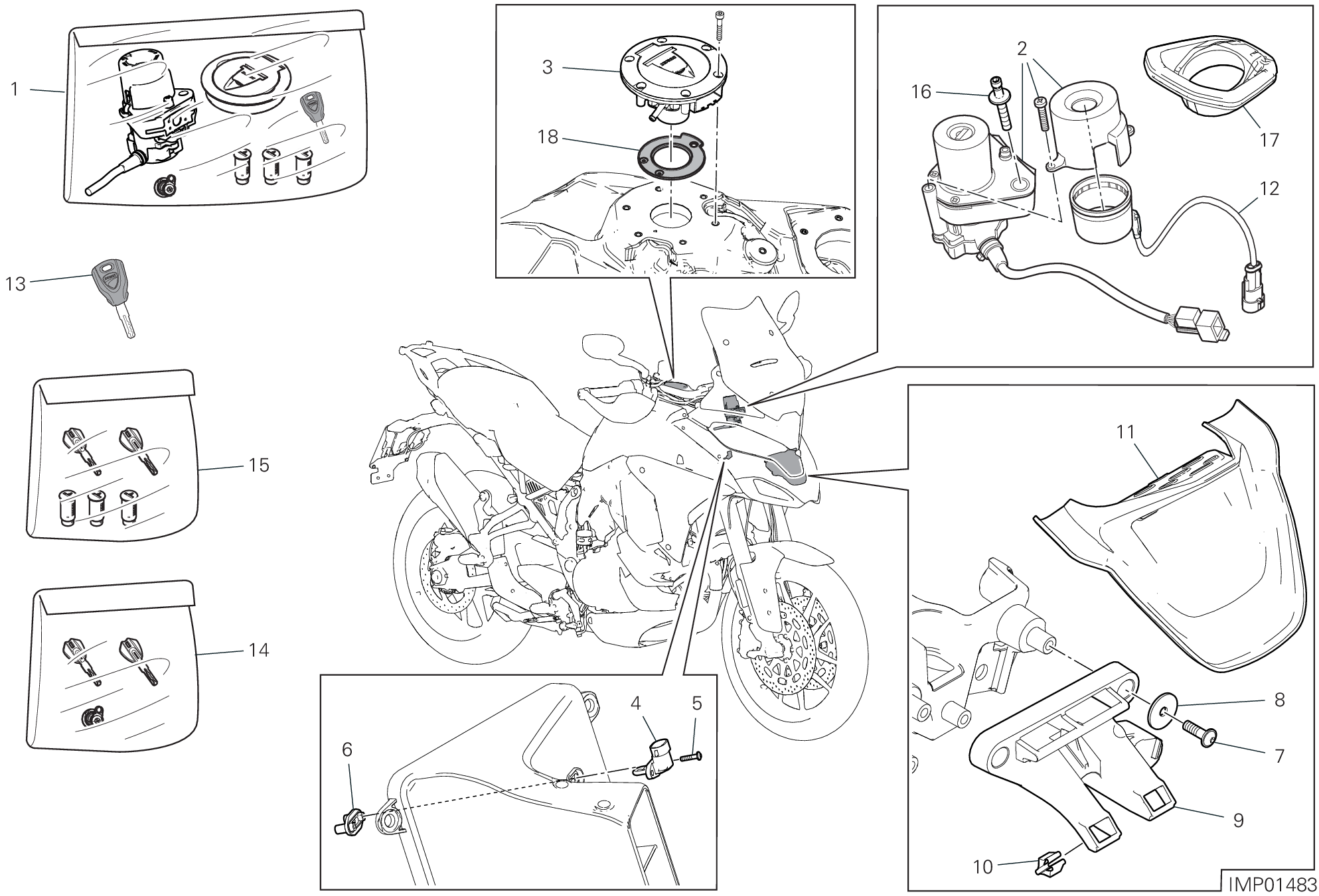 13G DISOISITIF ELECTRIQUES POUR MULTISTRADA V4 2021
