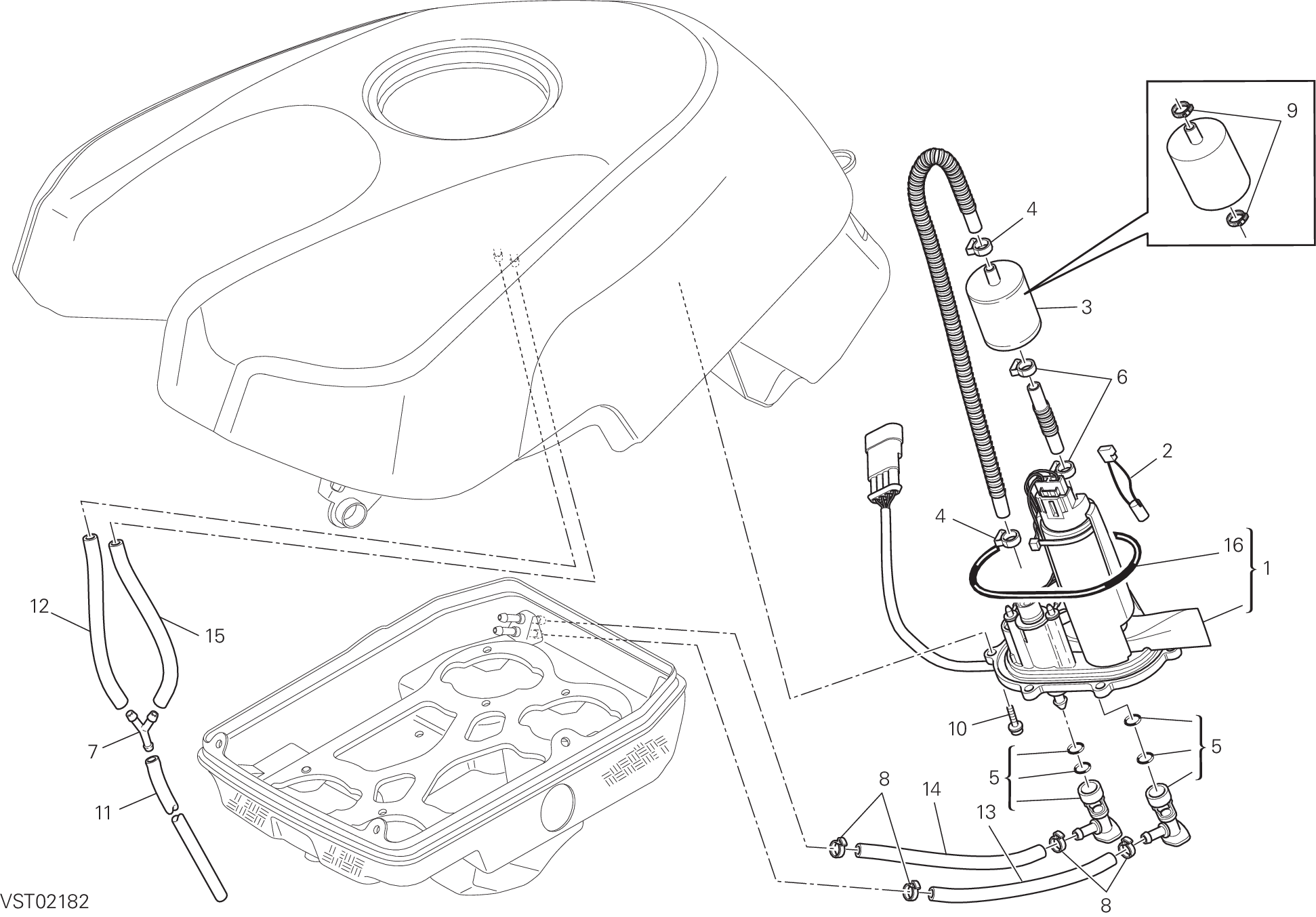 126 POMPE A CARBURANT POUR DESMOSEDICI RR 2008