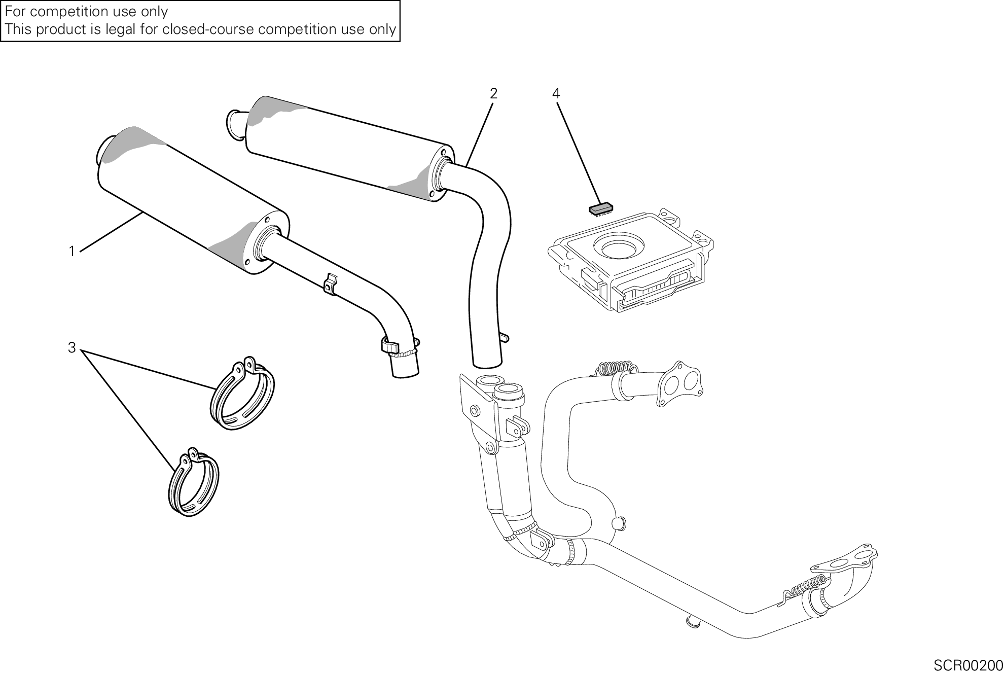 190 ECHAPPEMENT POUR SUPERBIKE 996 SPS III 2000