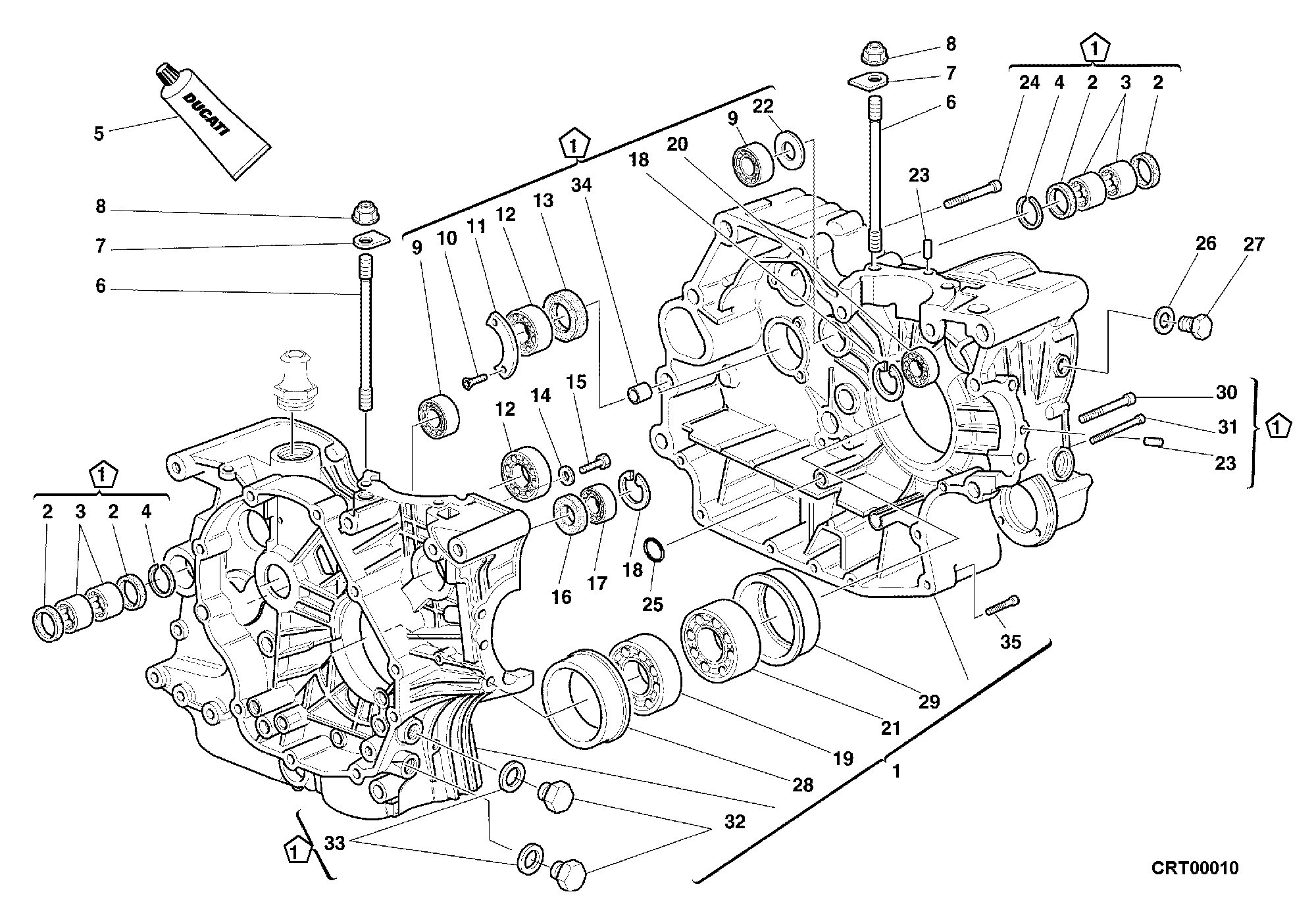 010 CARTER MOTEUR POUR SPORT TOURING ST2 2000