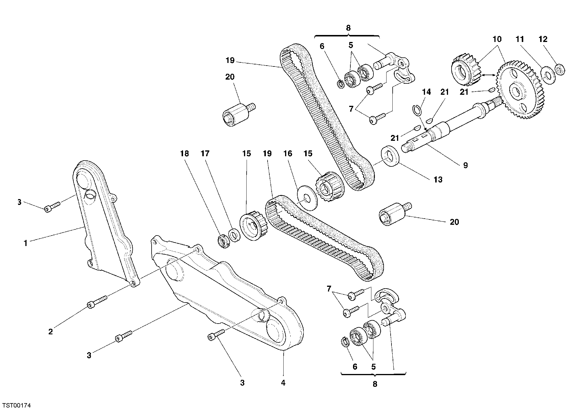 008 COURROIE DISTRIBUTION POUR MONSTER S2R 1000 2006