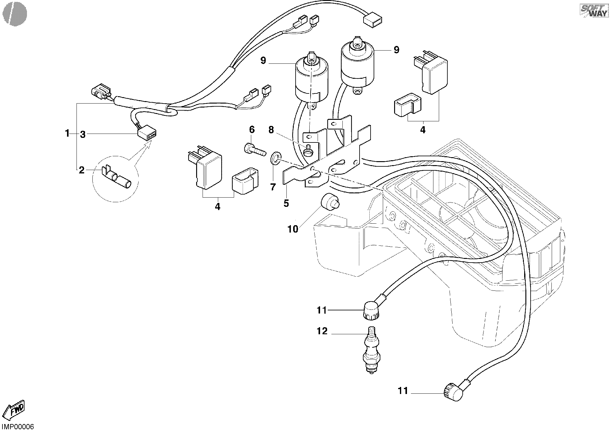 021 BOBINE DALLUMAGE POUR MONSTER 600 2001