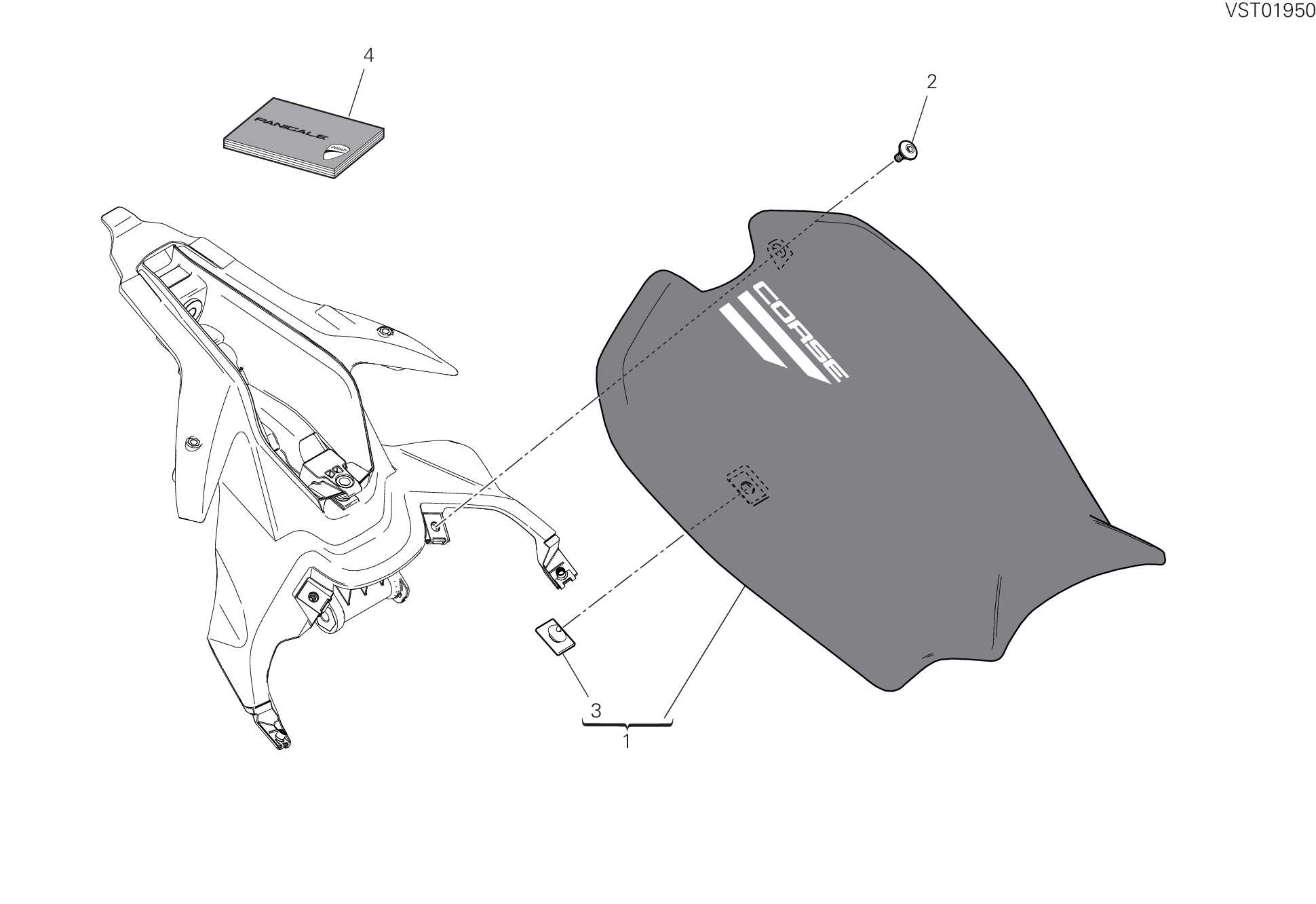 32A SELLE POUR SUPERBIKE PANIGALE V4 S CORSE 2019