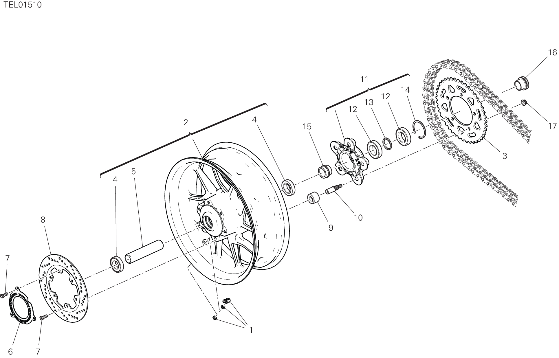 28A ROUE ARRIERE POUR MONSTER 2021