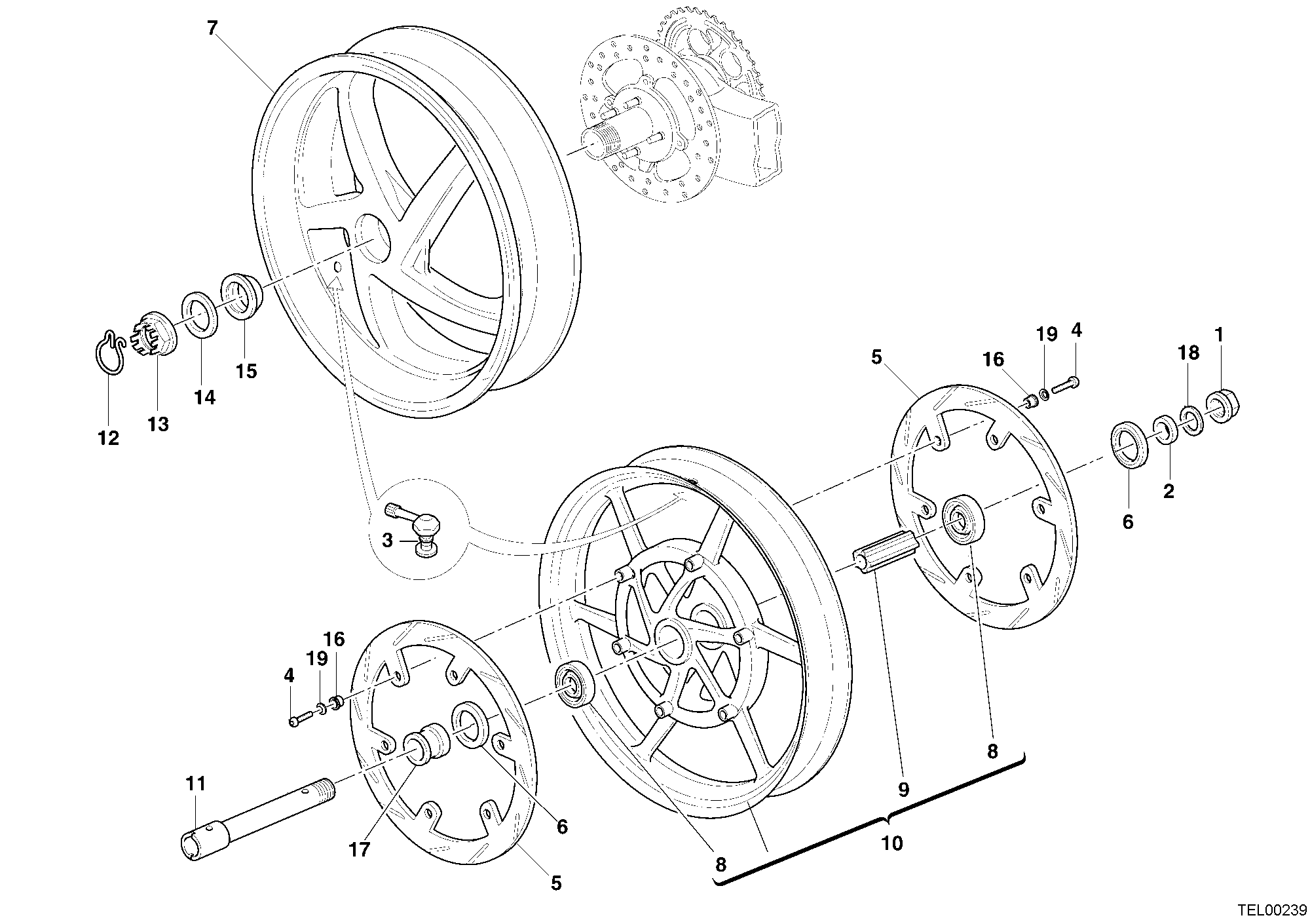024 ROUES POUR MULTISTRADA 1000 S 2005
