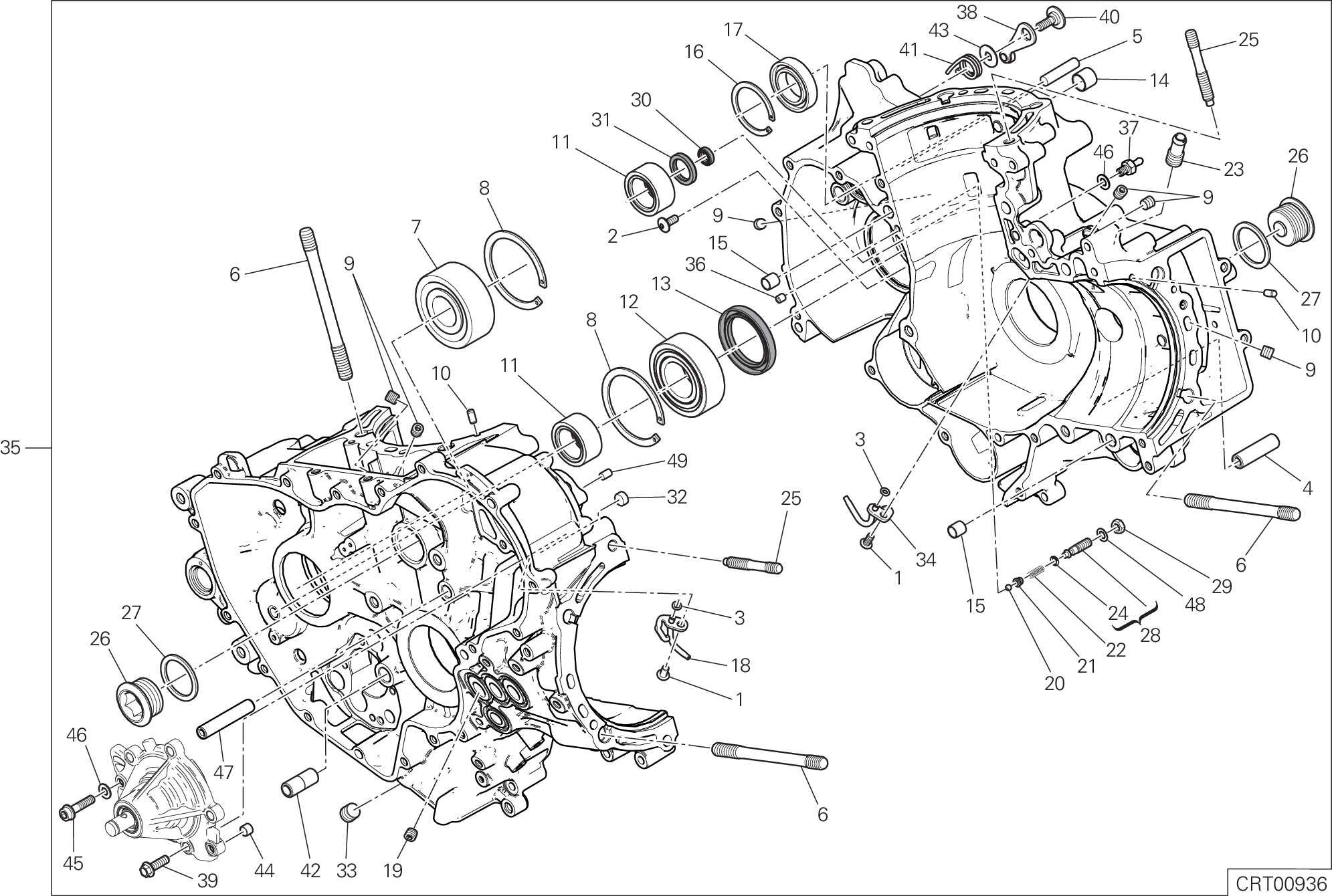 09A PAIRE DE DEMI CARTERS POUR SUPERBIKE PANIGALE V2 2023