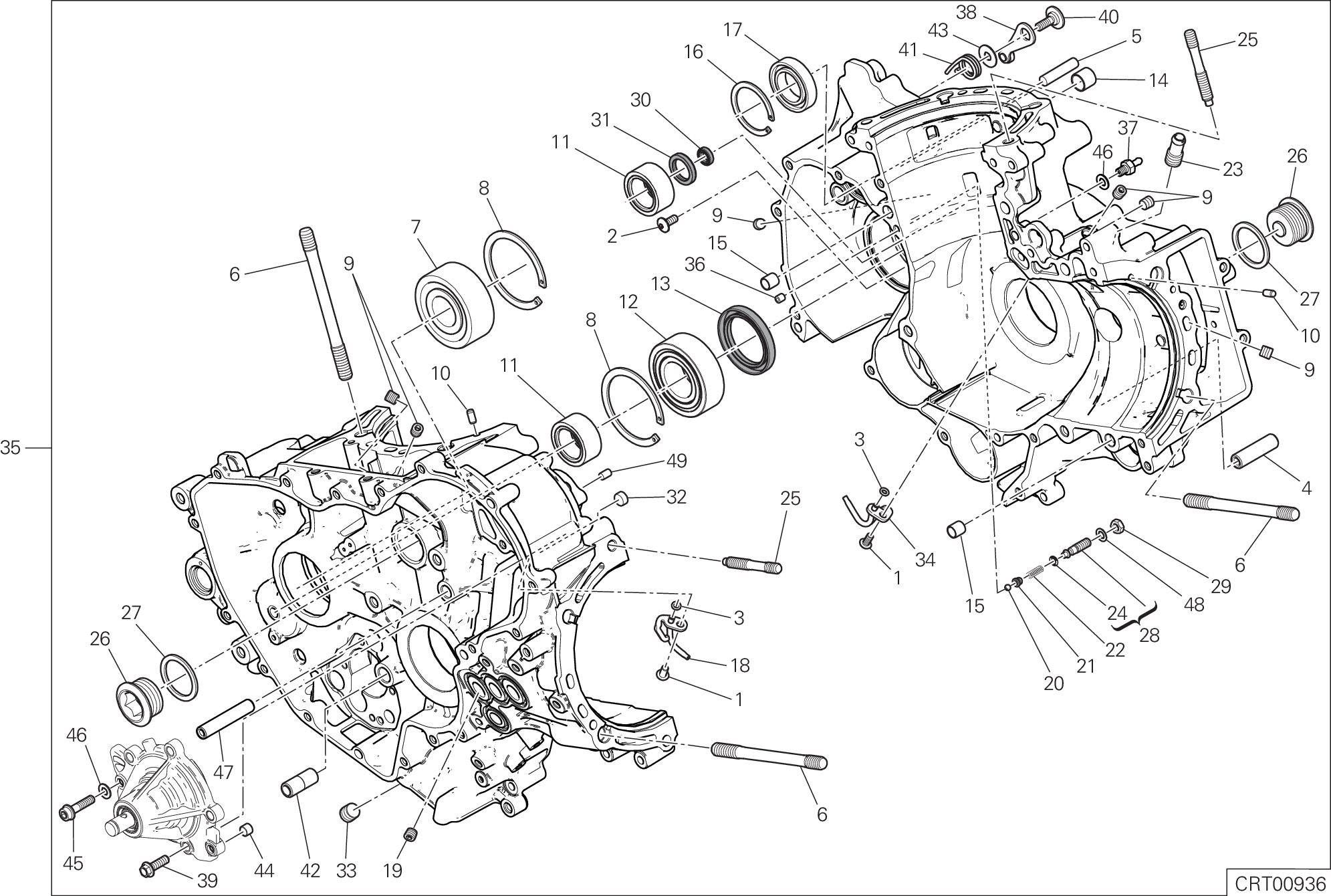 09A PAIRE DE DEMI CARTERS POUR SUPERBIKE PANIGALE V2 2020