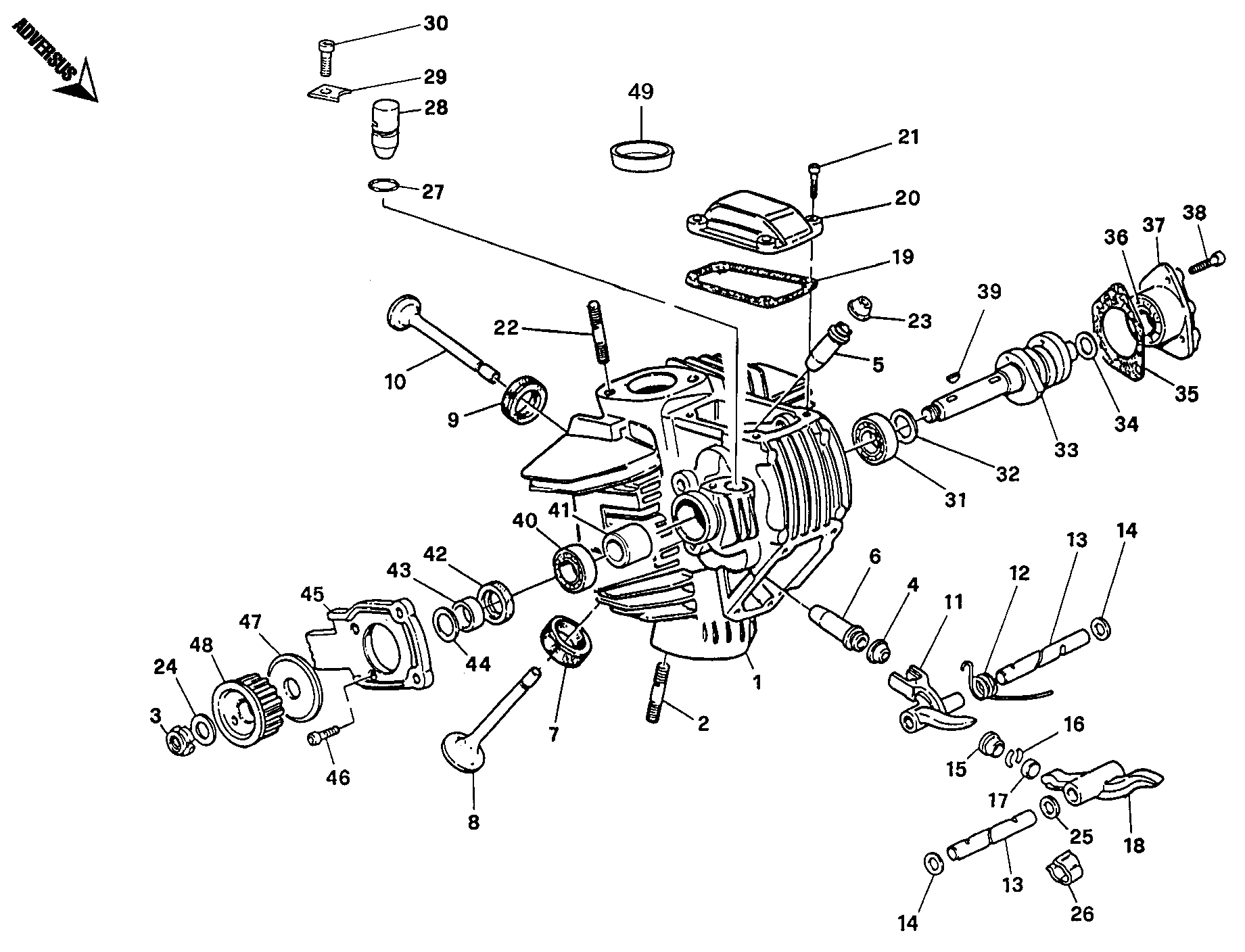 014 CULASSE HORIZONTALE POUR MONSTER 600 1995