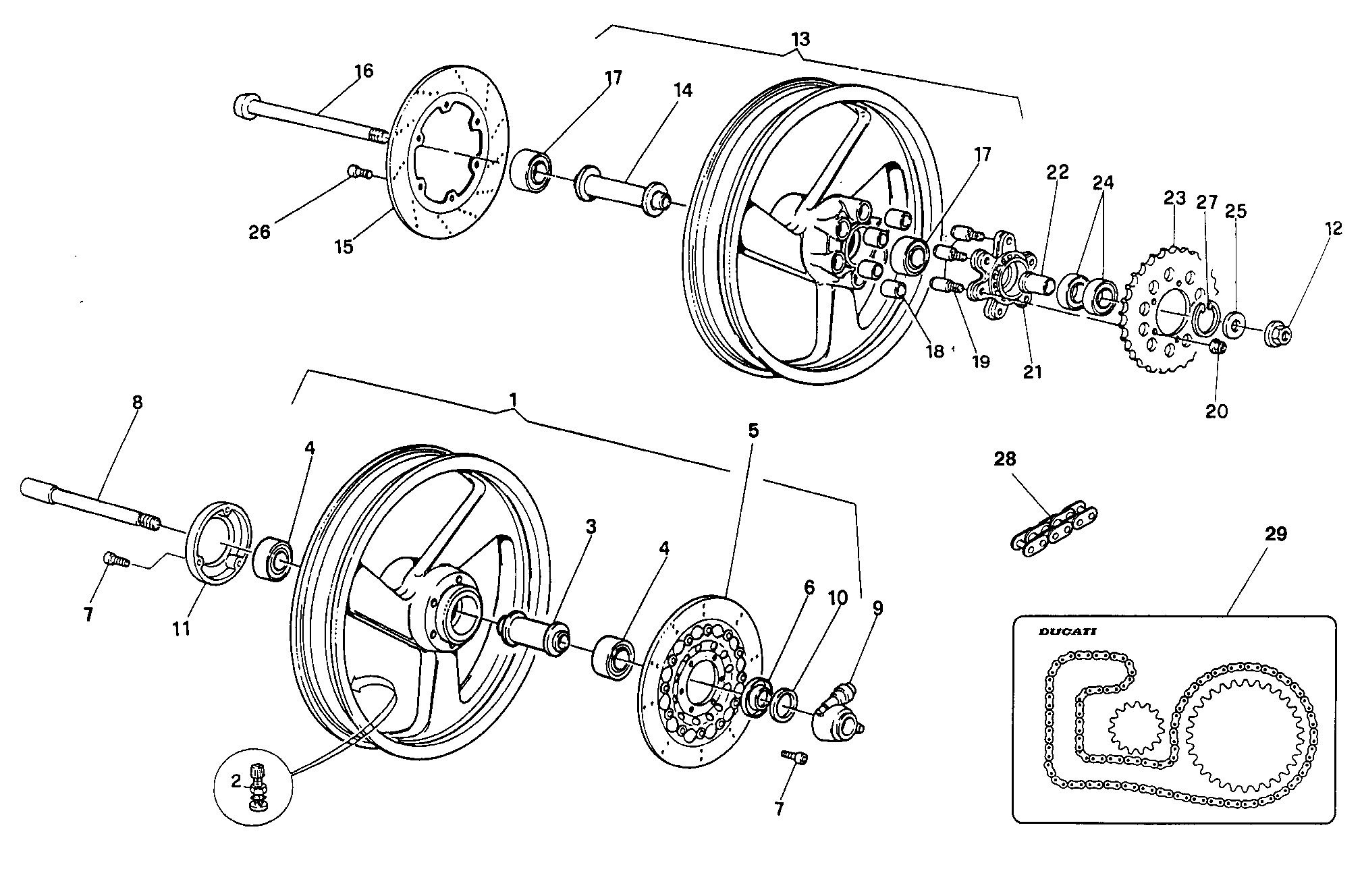 123 ROUES FM 001755 POUR SUPERSPORT 400 SS 1993