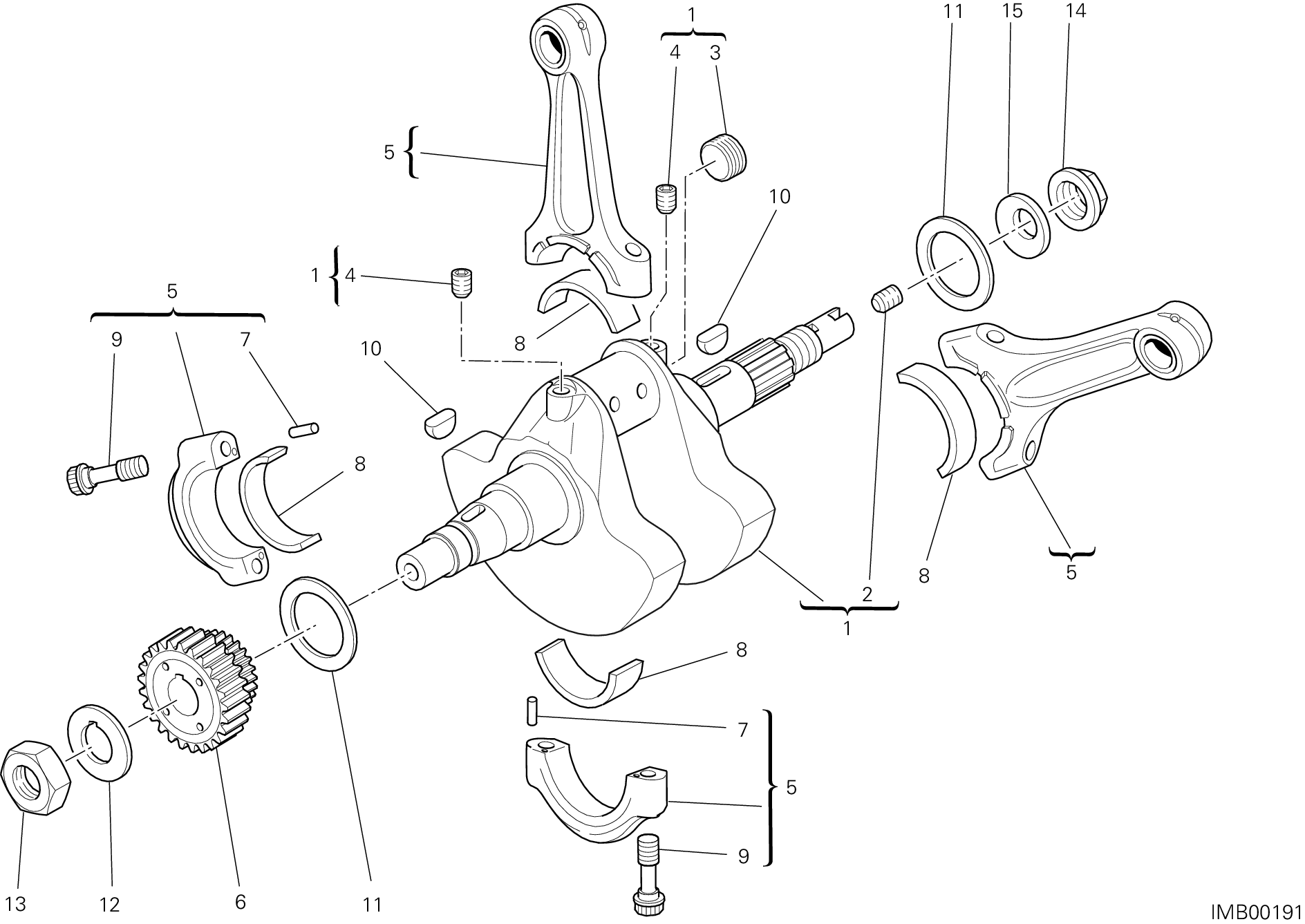 006 VILEBREQUIN POUR HYPERMOTARD 796 2012