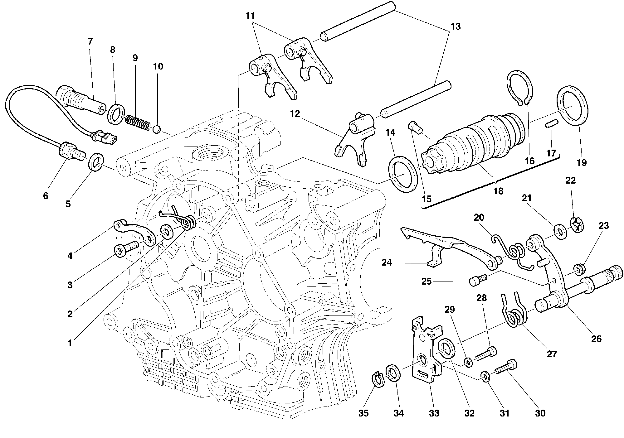 020 ARBRE SELECTEUR DE VITESSES POUR SUPERBIKE 748 1999