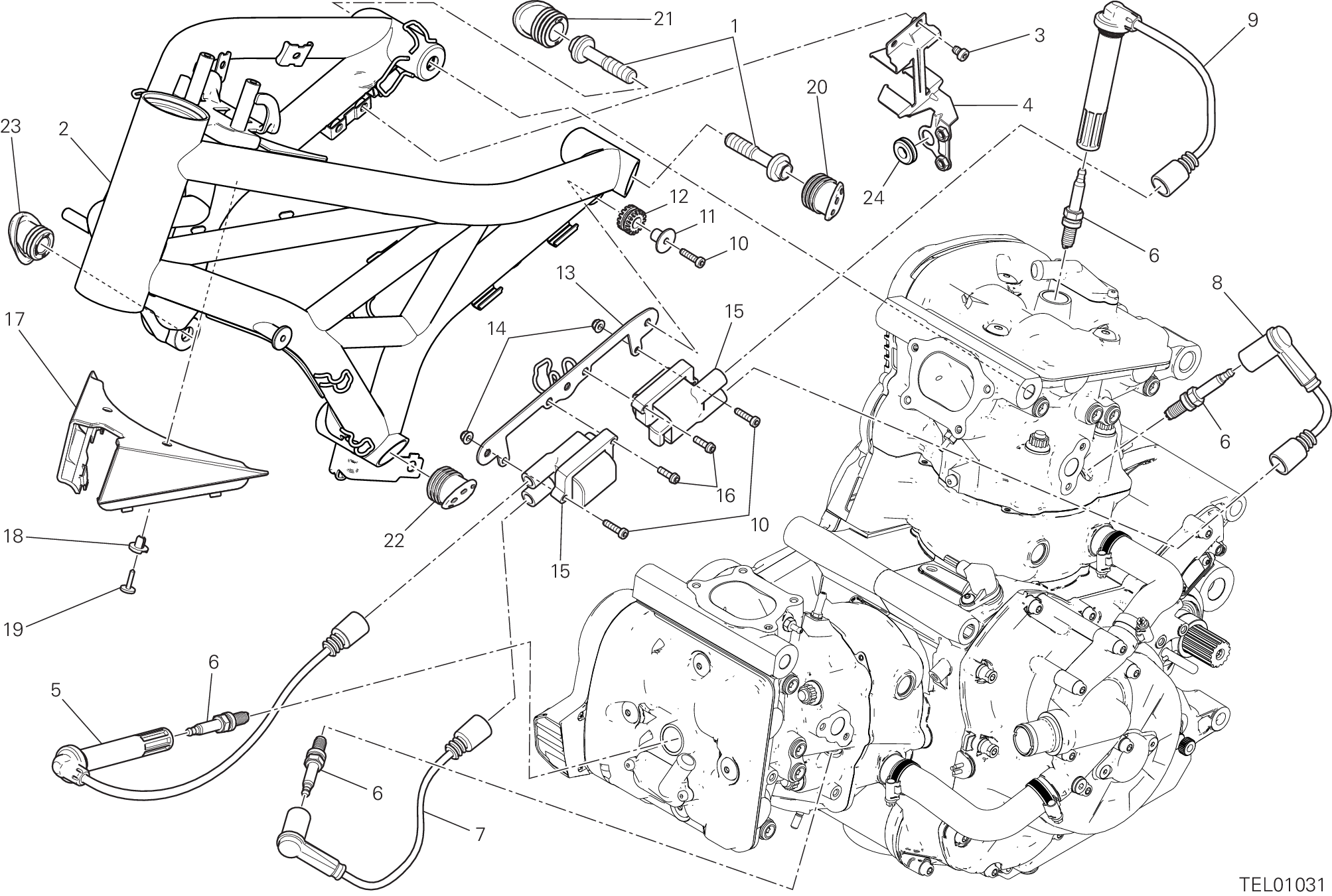 022 CADRE POUR MONSTER 1200 S 2021