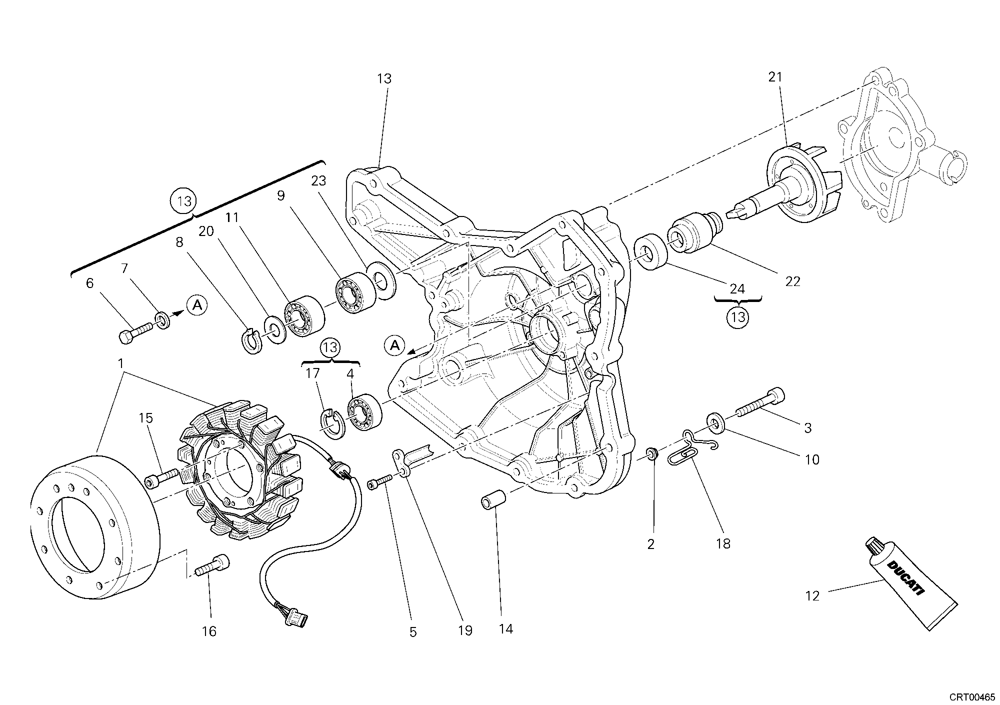 011 VOLANT MAGNETIQUE POUR MONSTER S4R 2008