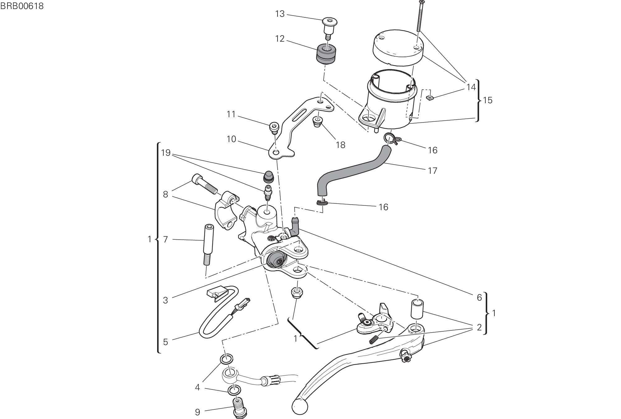 20A POMPE FREIN AVANT POUR SUPERBIKE PANIGALE V2 2023