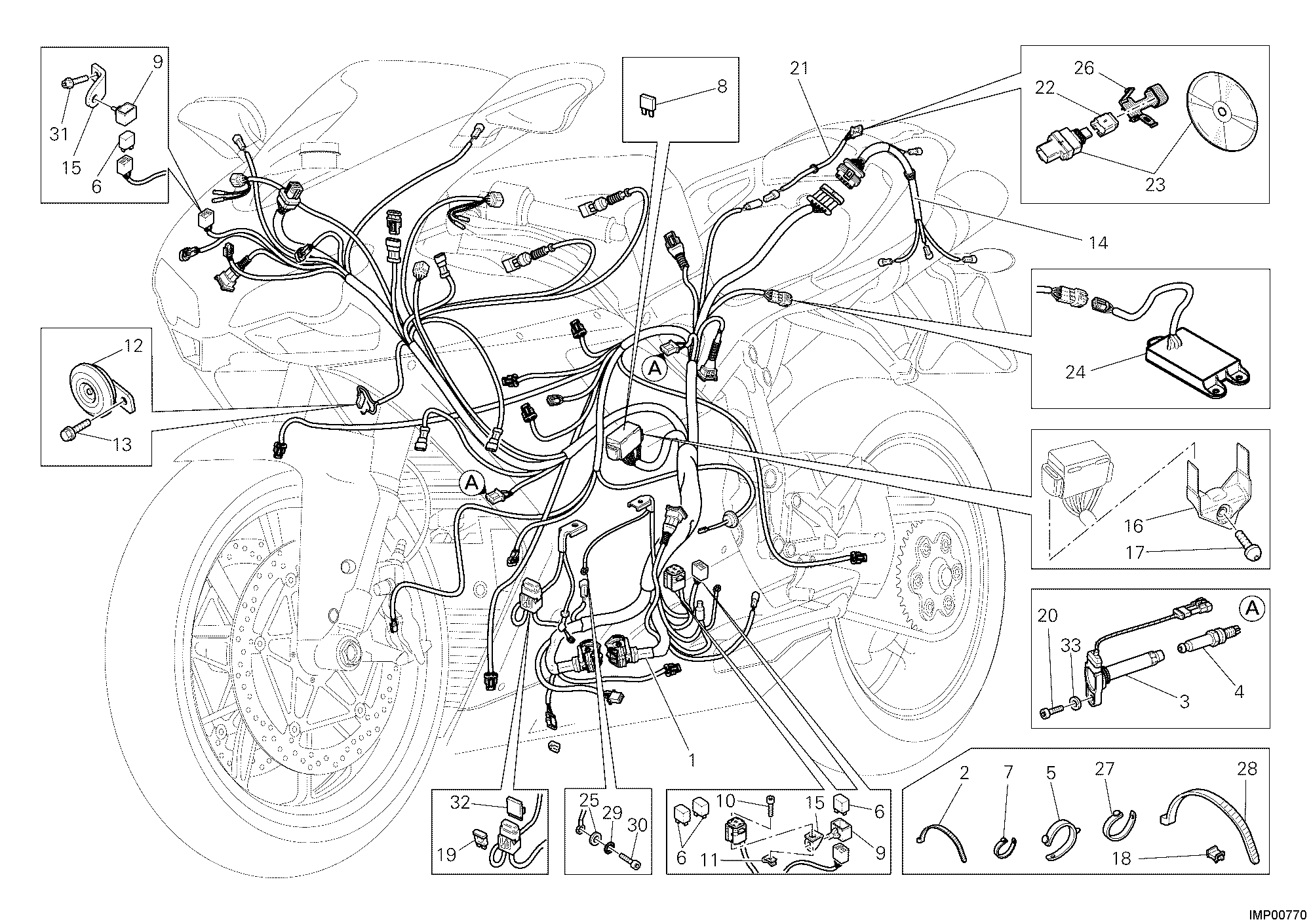 18A FAISCEAU DE FILS POUR SUPERBIKE 1198 2011