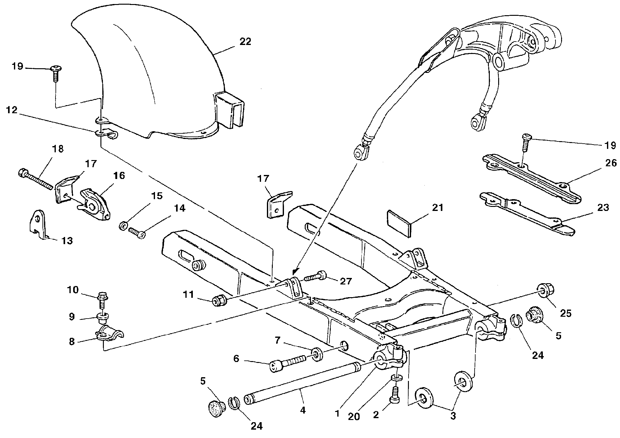 300 BRAS OSCILLANT POUR MONSTER 750 1999