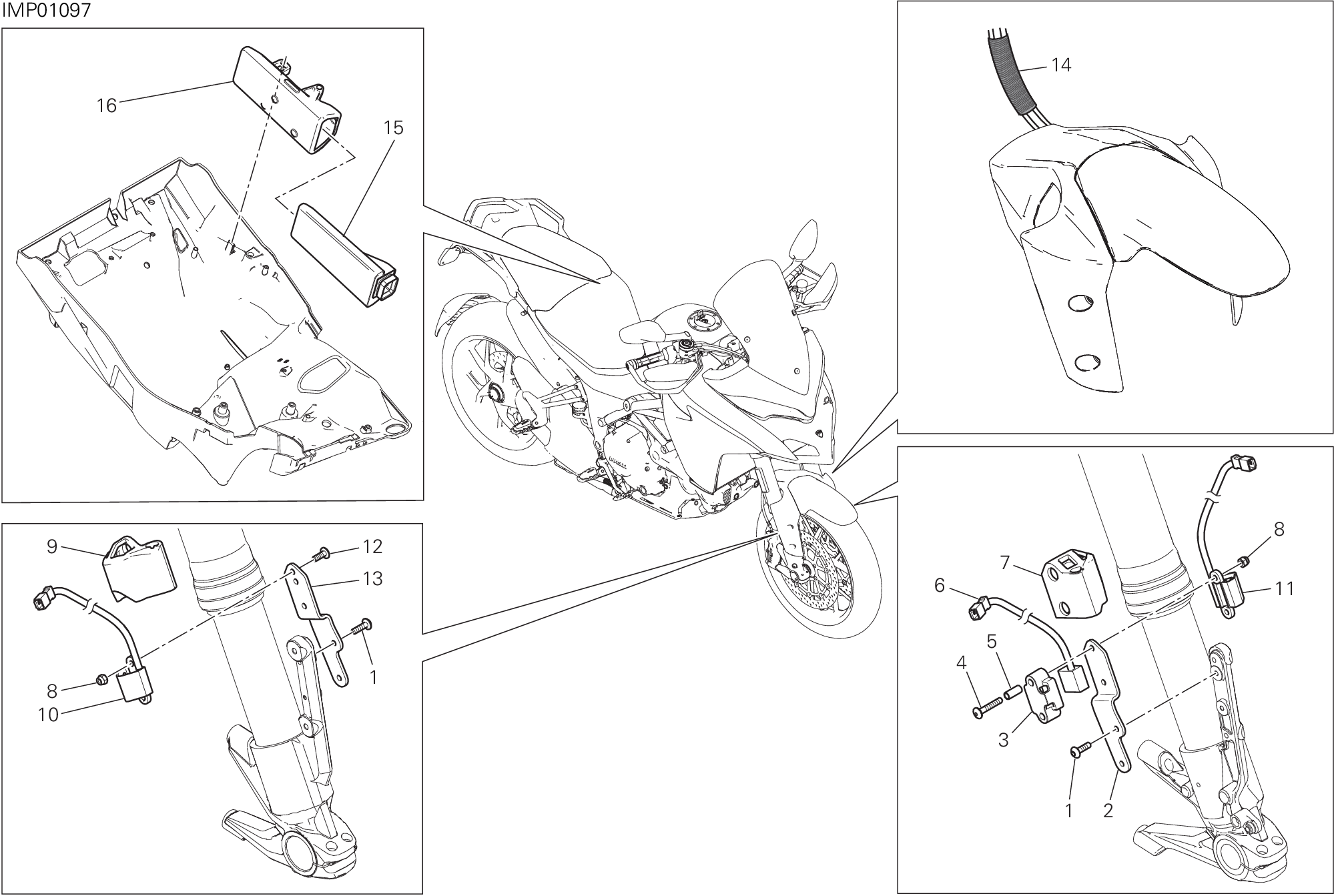 18D FAISCEAU DE FILS D AIR POUR MULTISTRADA 1260 S D AIR 2019