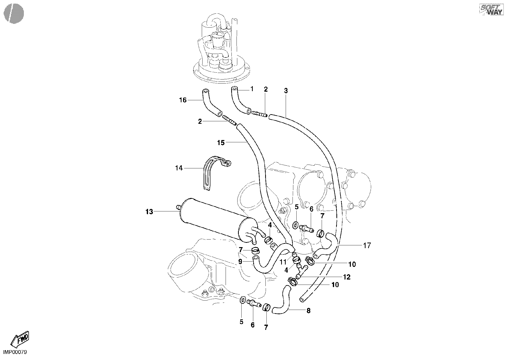 037 FILTRE CANISTER USA POUR SUPERBIKE 748 E 2002