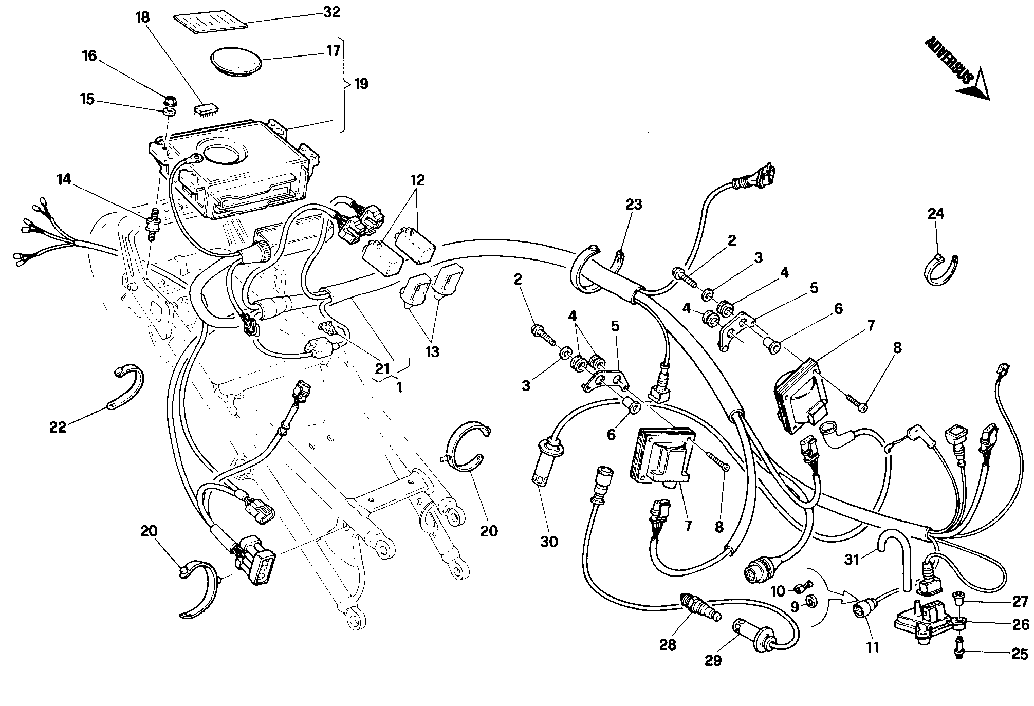 18A CENTRALE CONTRLE MOTEUR SP POUR SUPERBIKE 748 1995