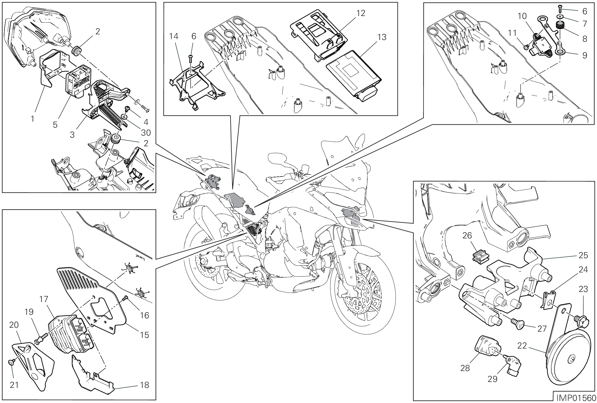 13E DISOISITIF ELECTRIQUES POUR MULTISTRADA V4 RALLY RADAR 2023