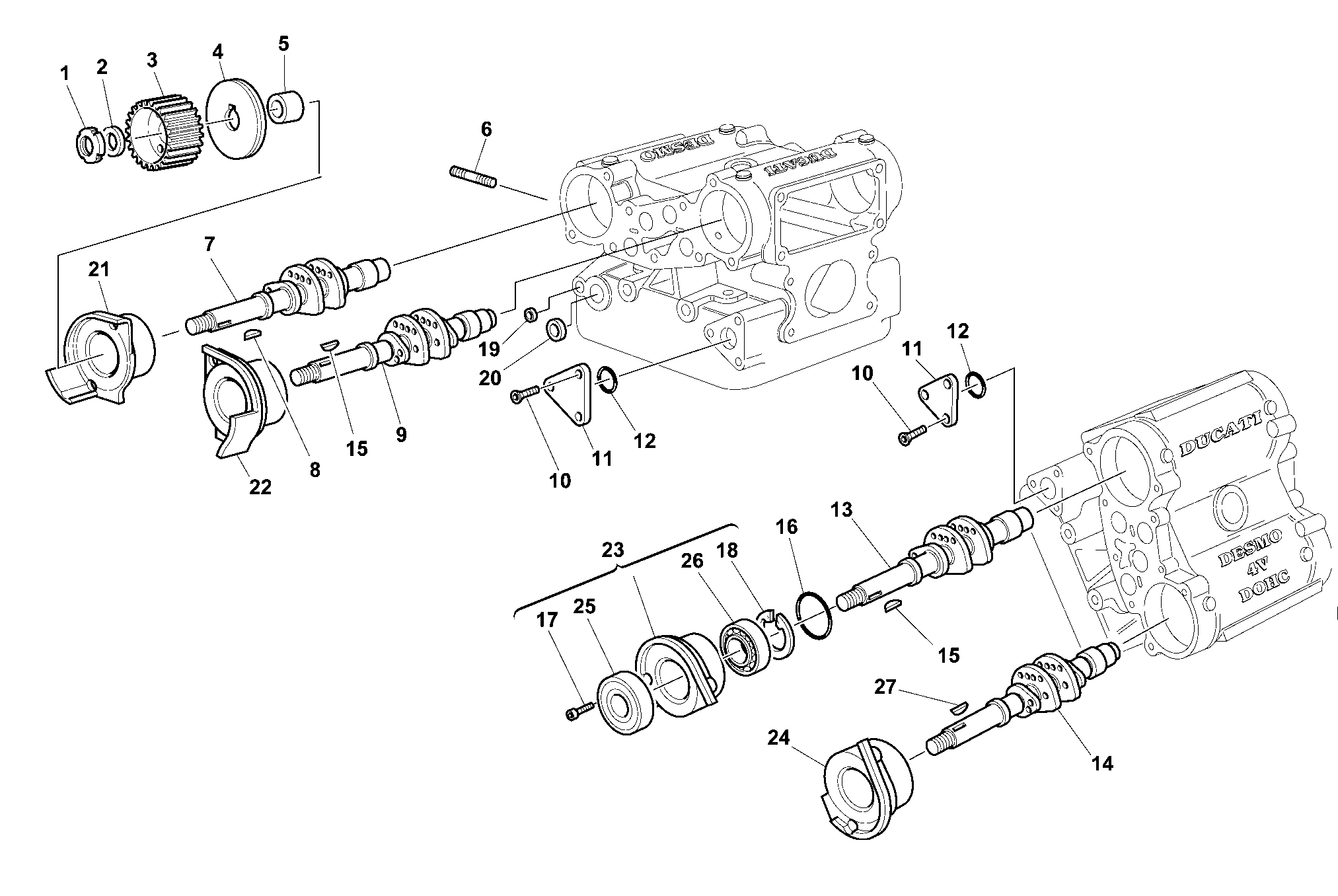 014 ARBRE A CAMES POUR SPORT TOURING ST4 1999