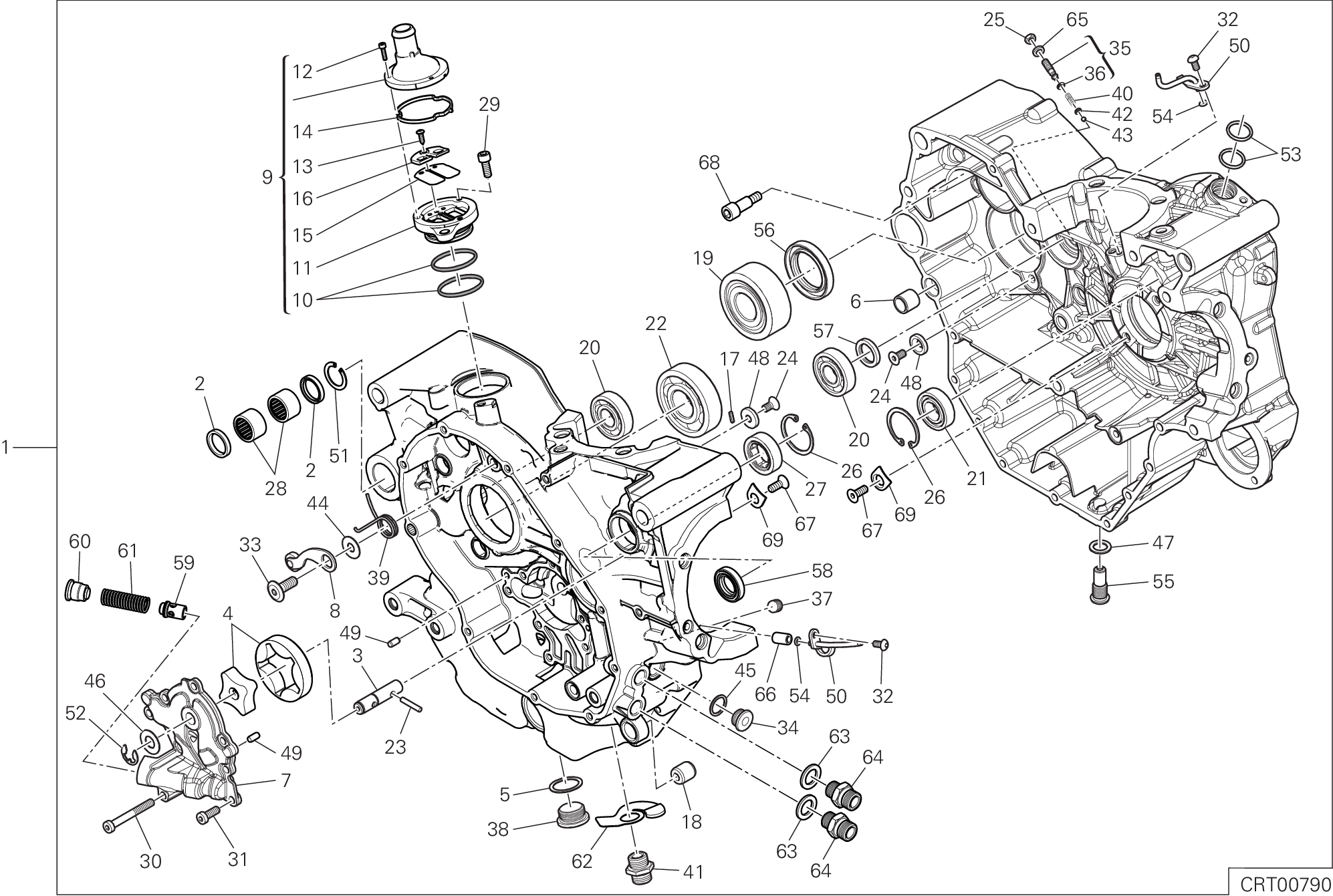 09A PAIRE DE DEMI CARTERS POUR SCRAMBLER 1100 PRO 2021