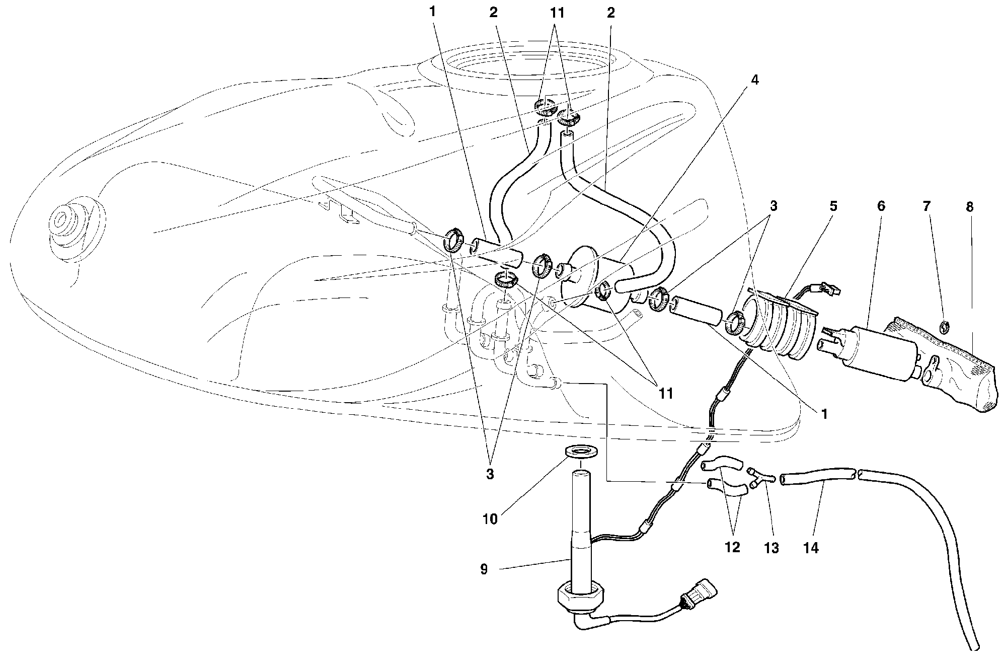 370 POMPE A CARBURANT POUR SUPERSPORT 900 SS 1999