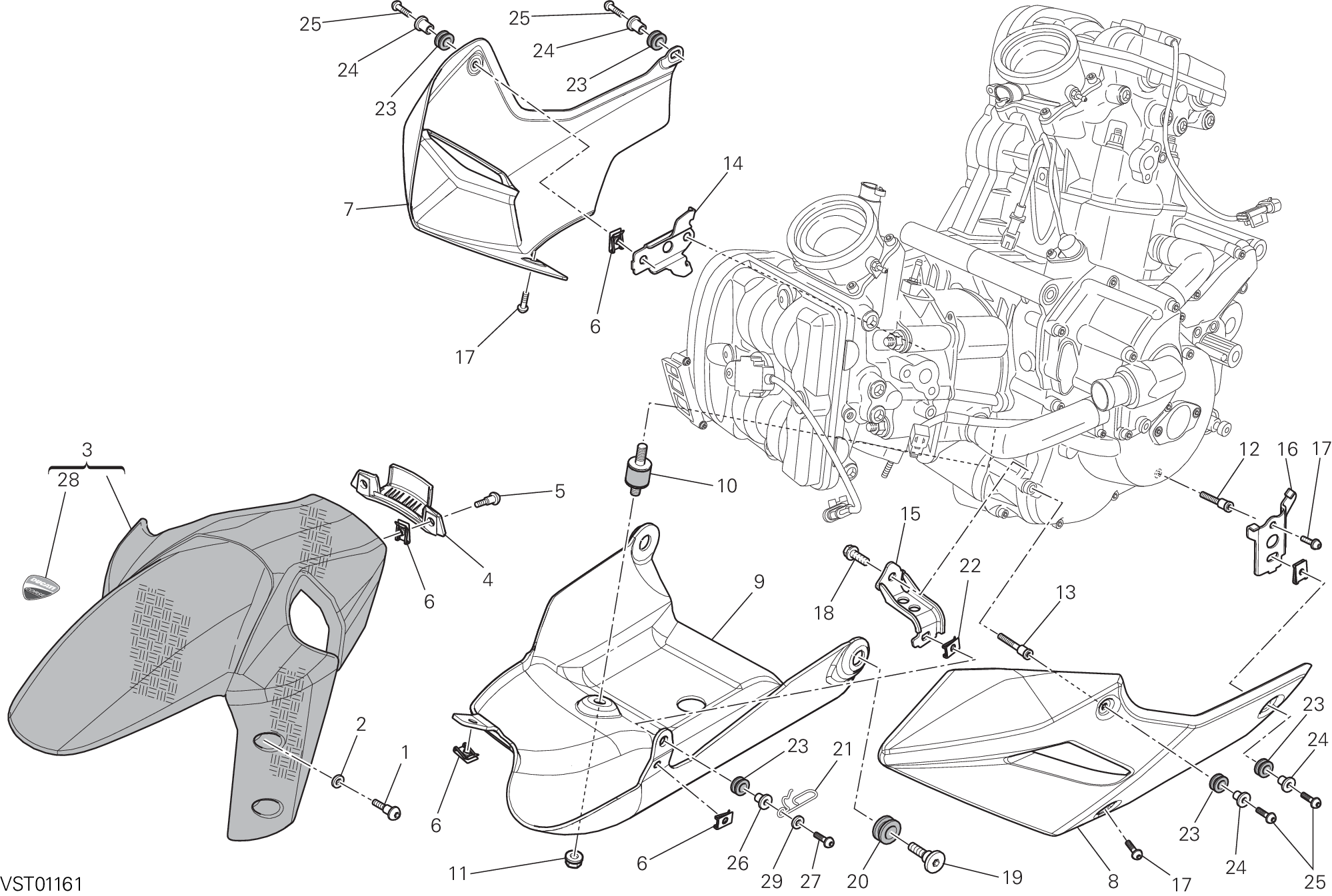 34B HABILLAGE POUR MULTISTRADA 1200 S PIKES PEAK 2013