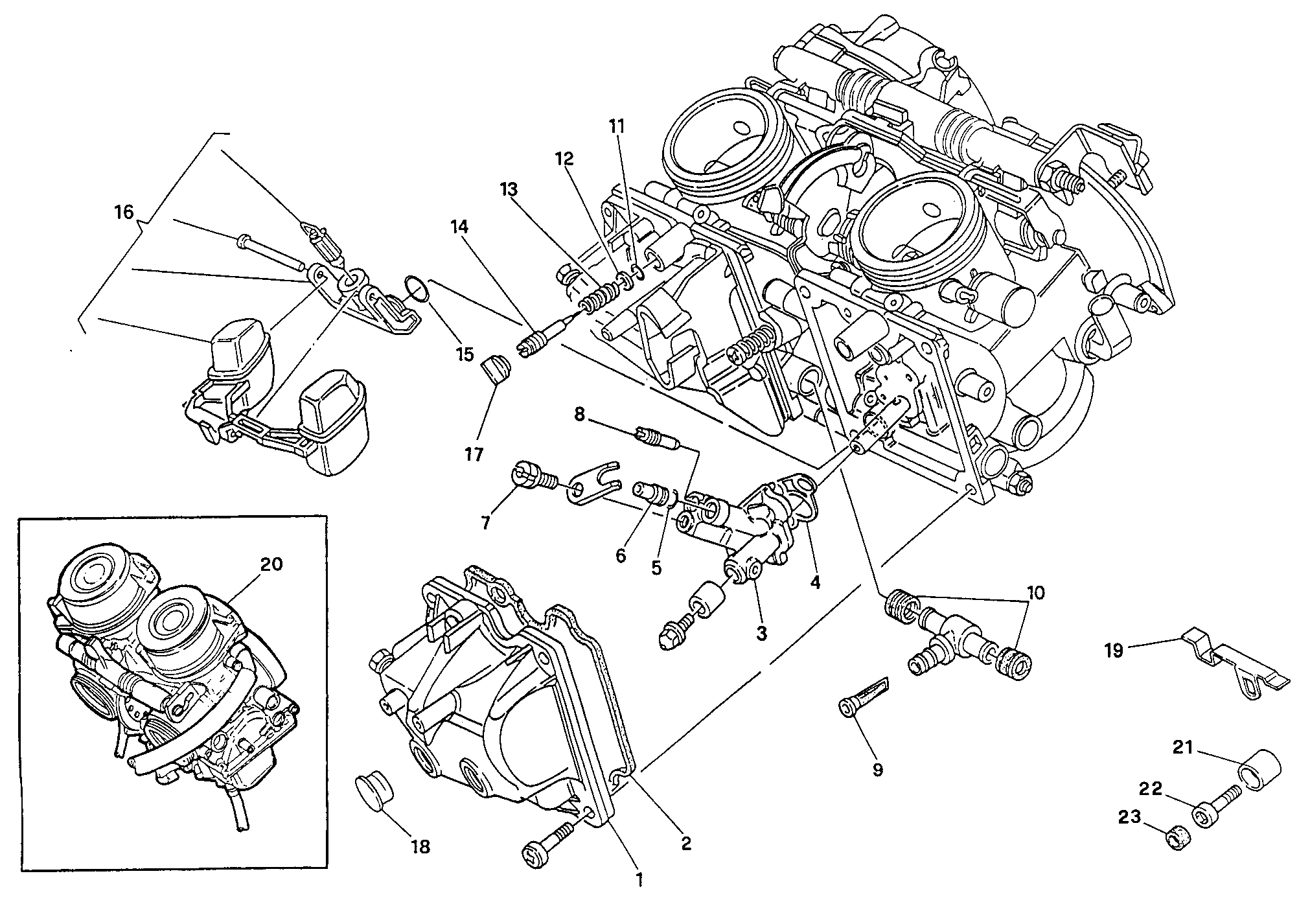 016 CARBURATEUR POUR SUPERSPORT 400 SS 1993