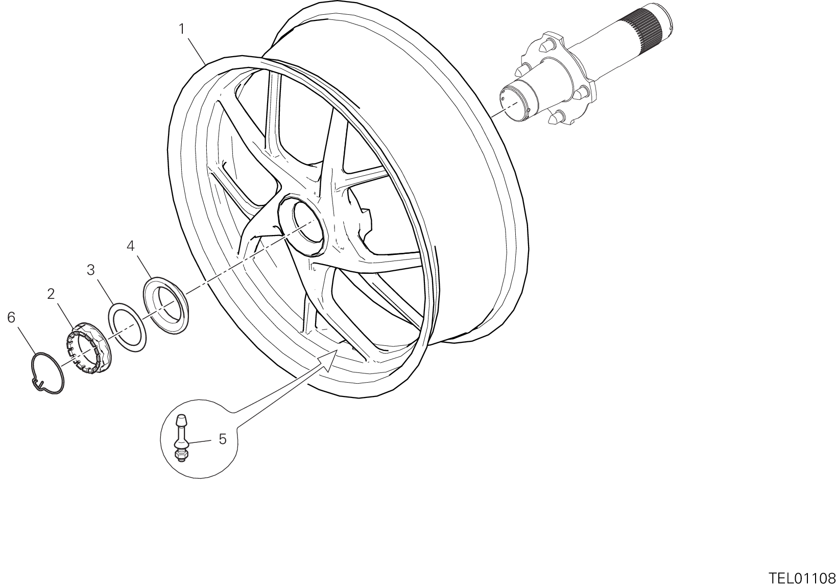 26C ROUE ARRIERE POUR MULTISTRADA 1260 ABS 2020