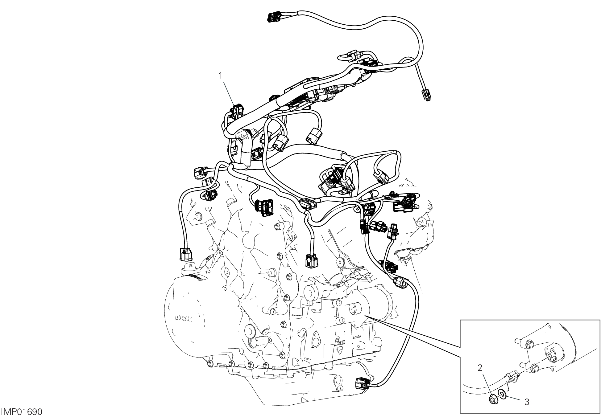 13A CIRCUIT ELECTRIQUE MOTEUR POUR MULTISTRADA V4 2025