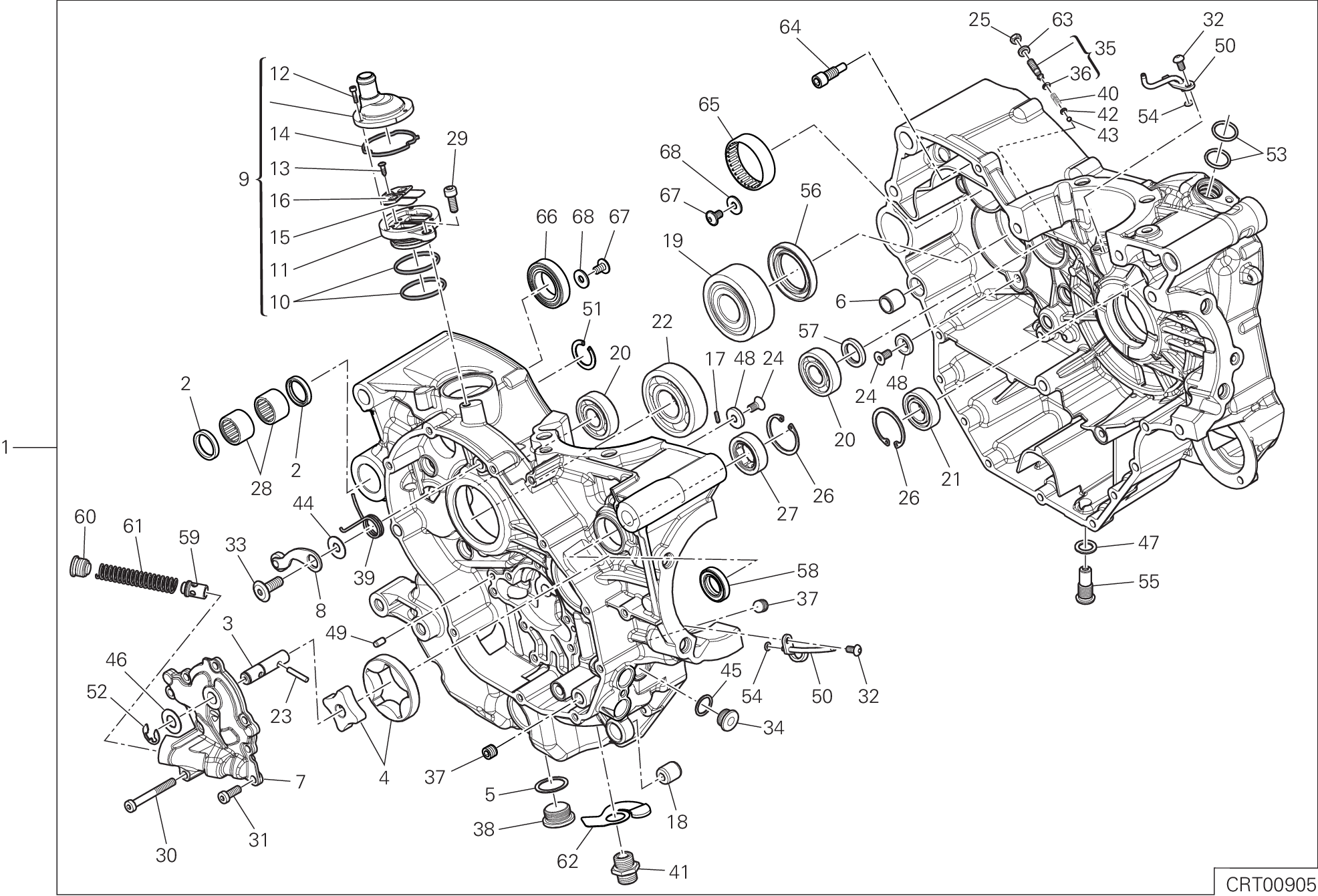 09A PAIRE DE DEMI CARTERS POUR HYPERMOTARD 950 2024